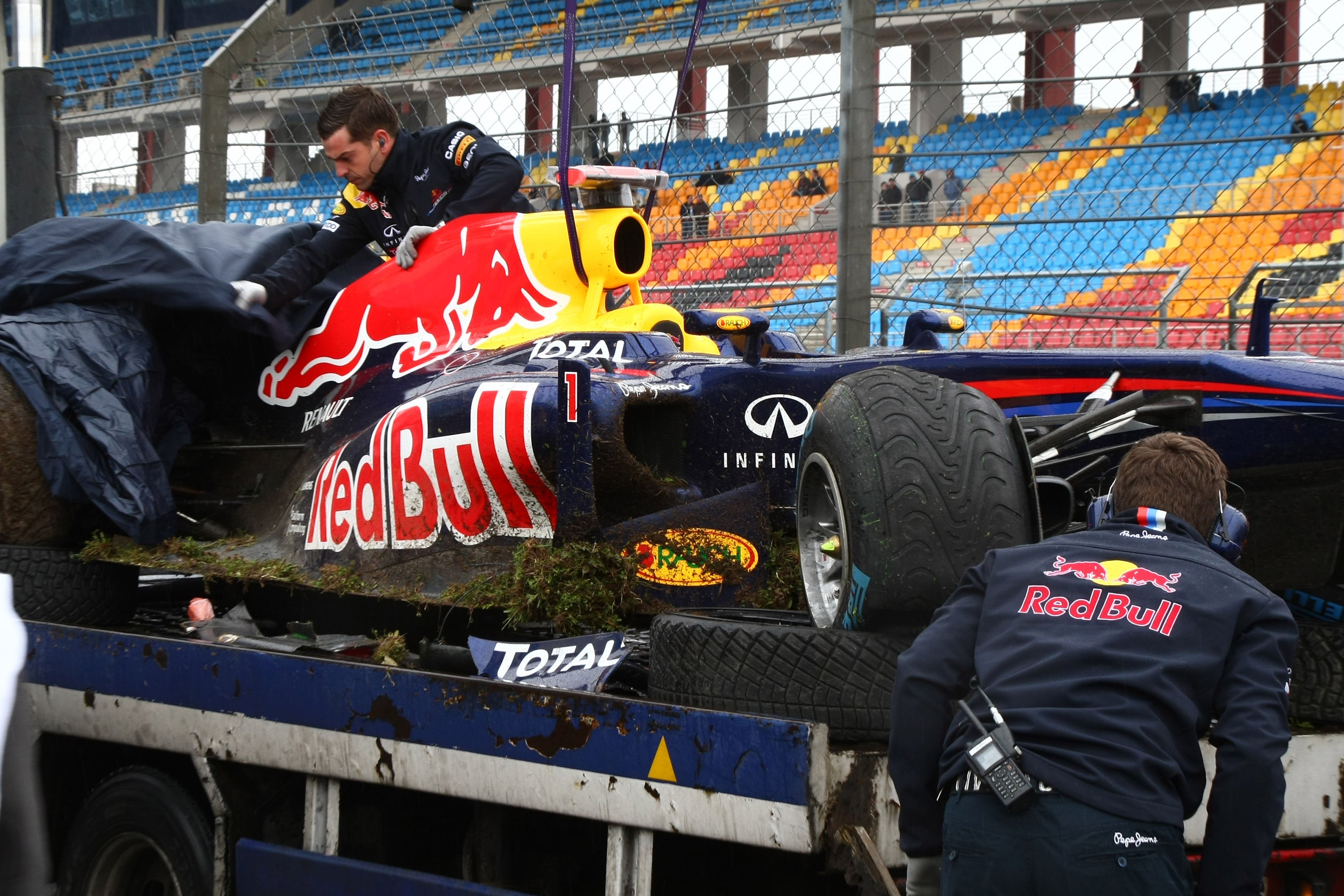 Crash deert Vettel niet