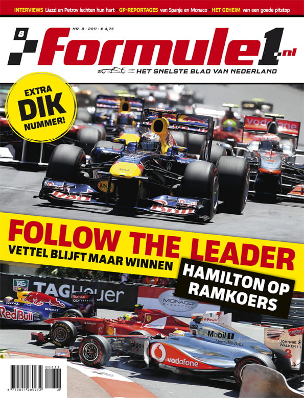 Formule 1 nr. 8 is uit!