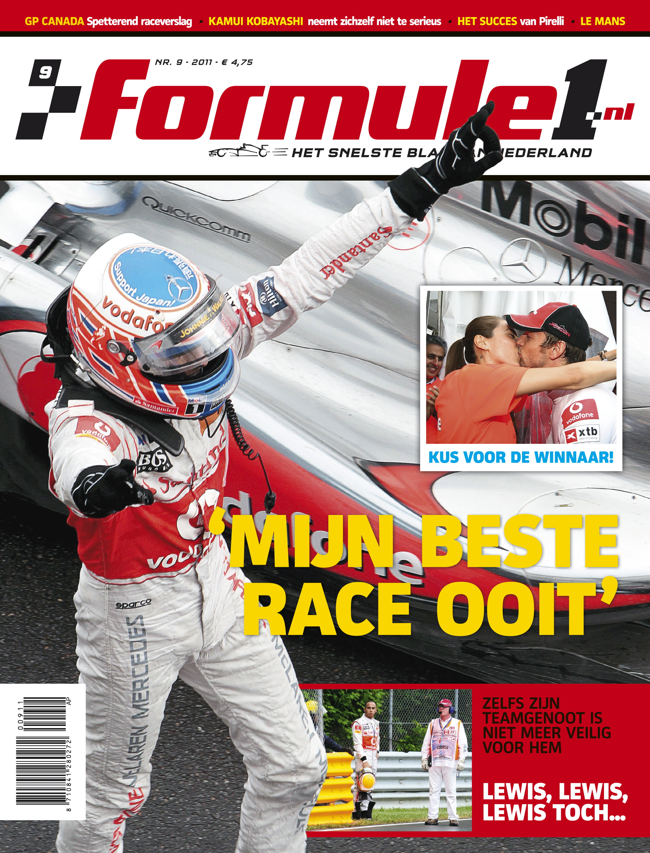 Formule 1 nr. 9 is uit!