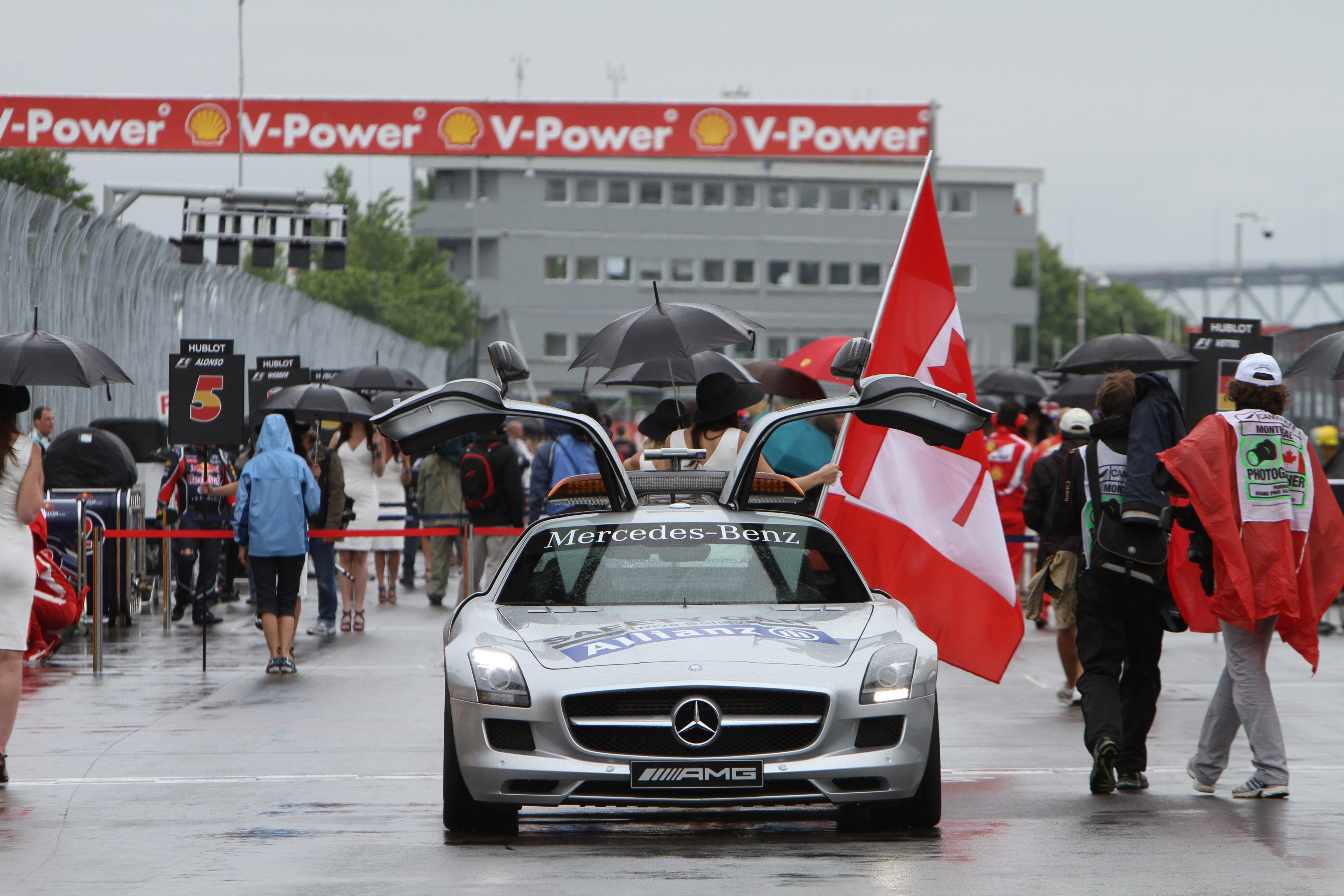 Race in Canada stilgelegd wegens hevige regen