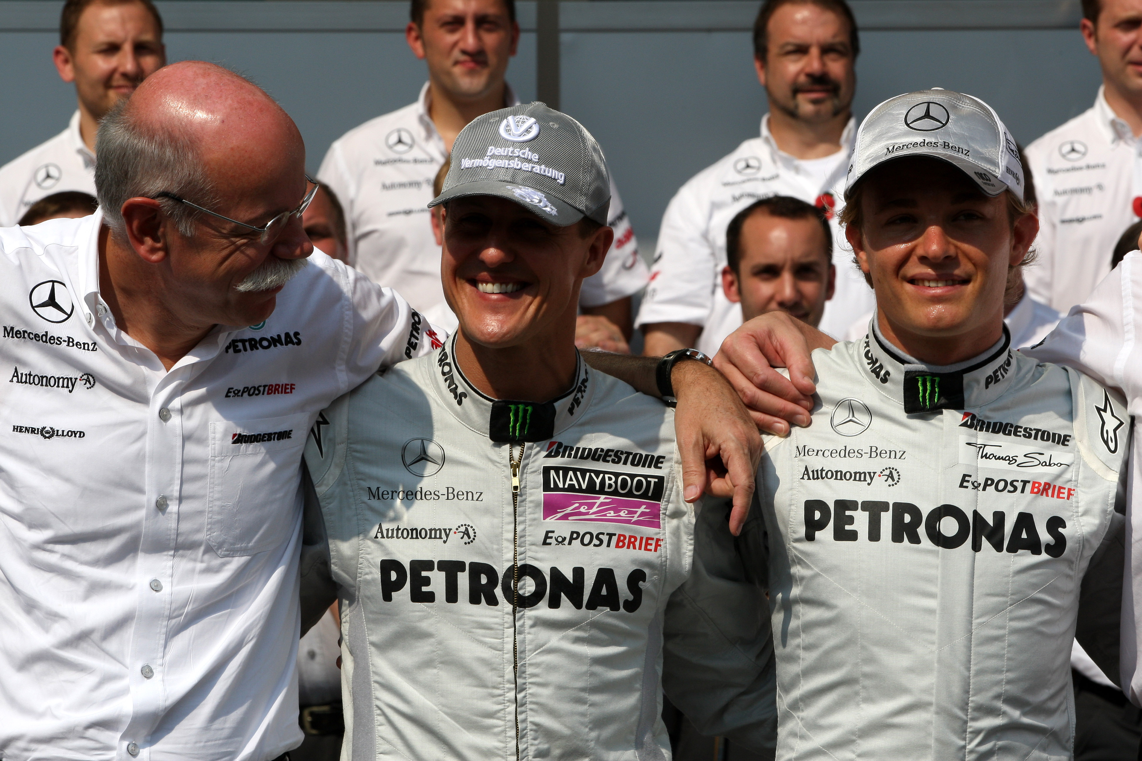 Schumacher krijgt steun van Mercedes-top