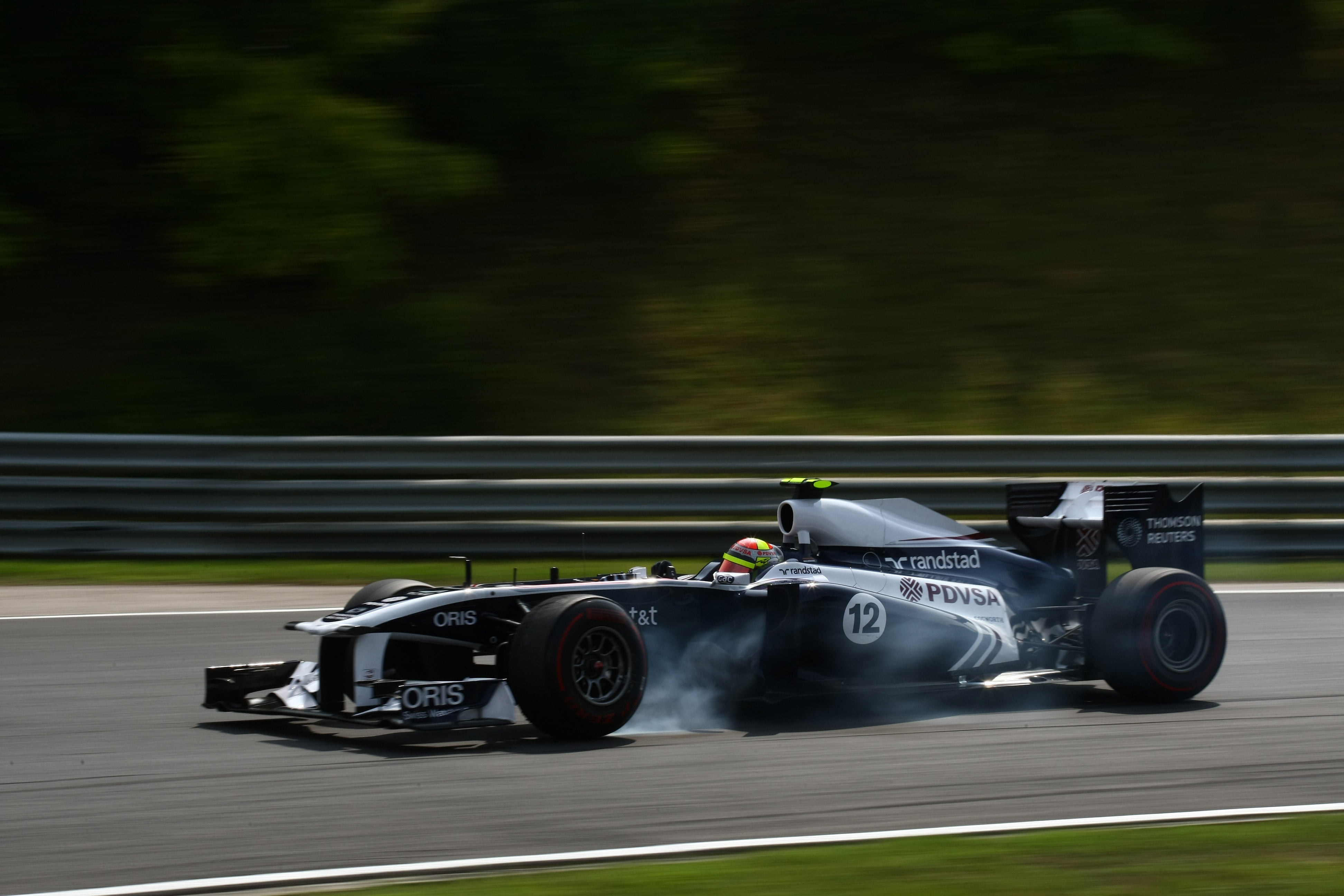 Williams test zich een slag in de rondte