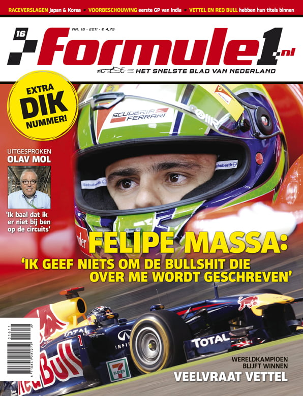 Formule 1 nr. 16 is uit!