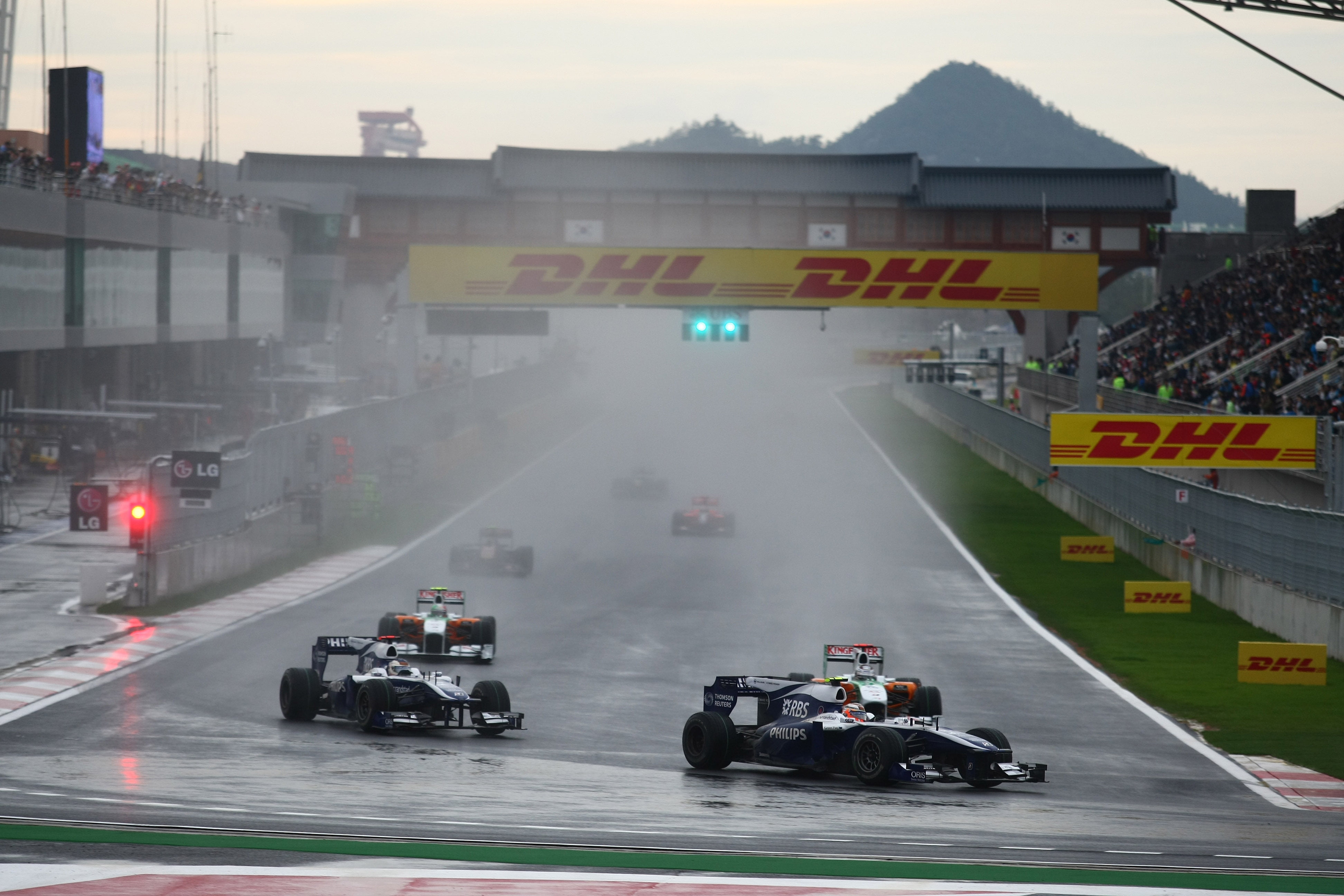 Williams rekent op regen in Zuid-Korea