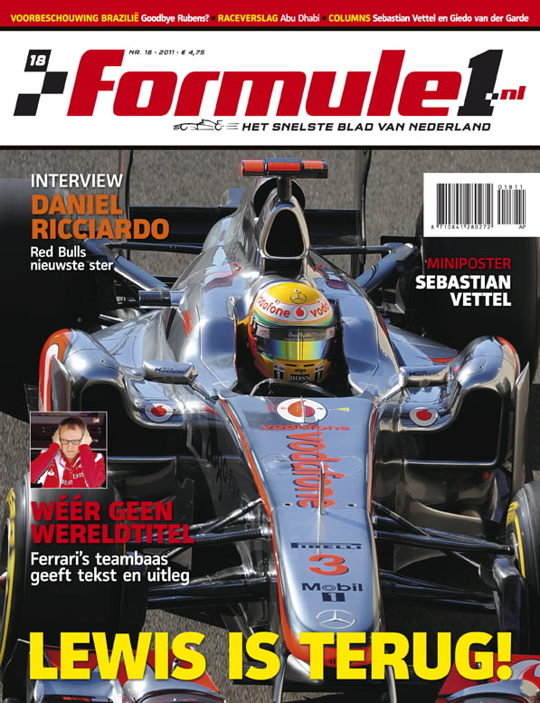 Formule 1 nr. 18 is uit!