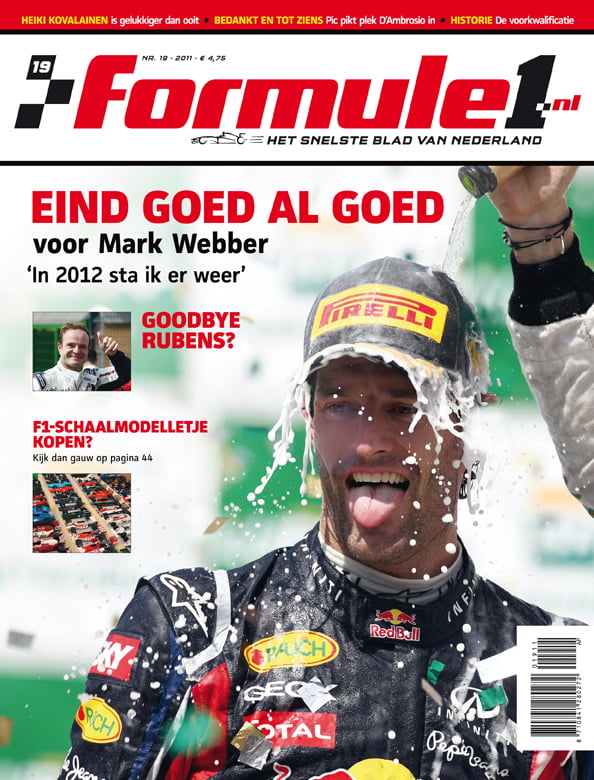 Formule 1 nr. 19 is uit!