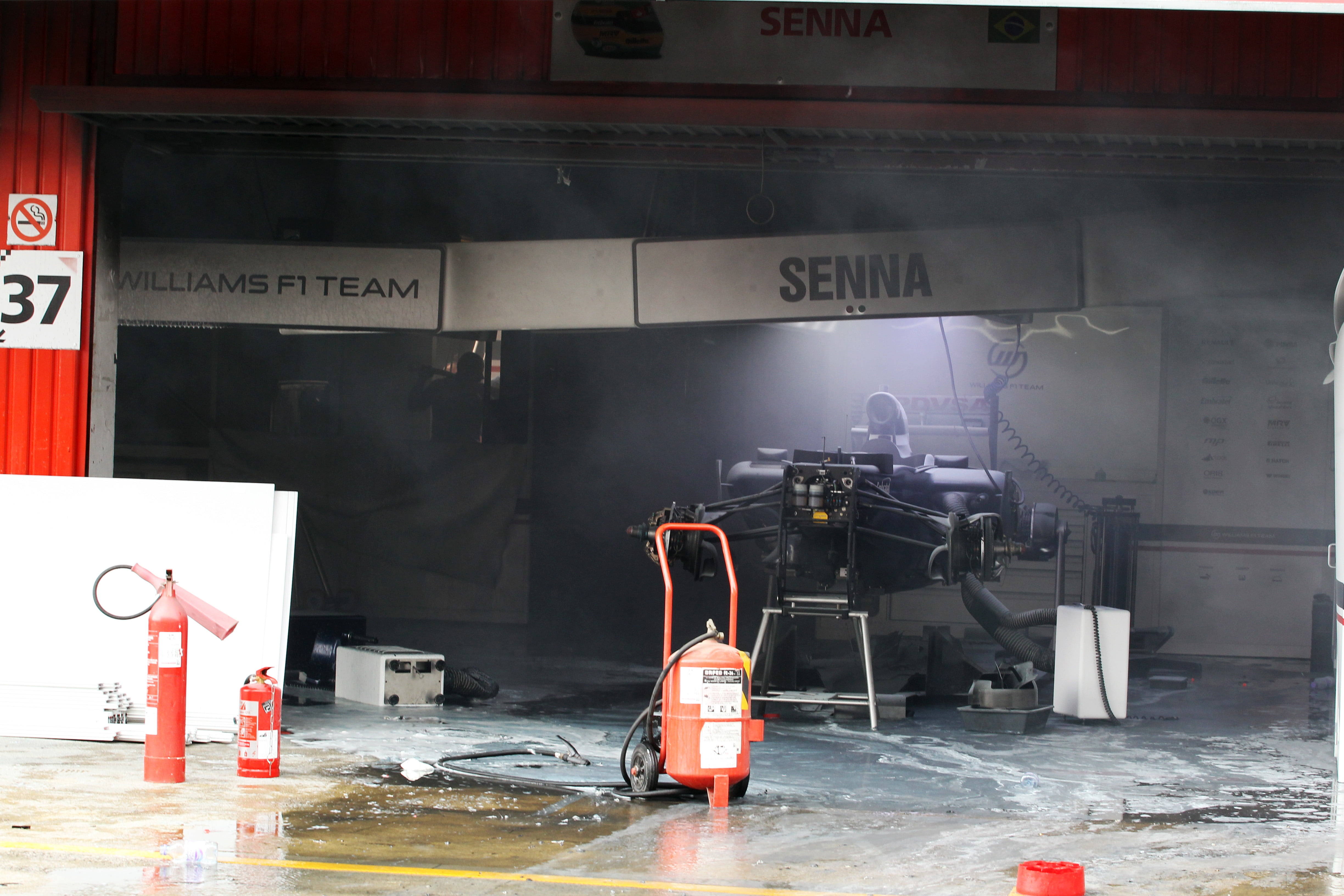 Williams onderzoekt oorzaak brand