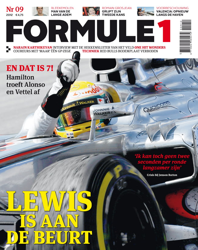 Formule 1 nr. 9 is uit!