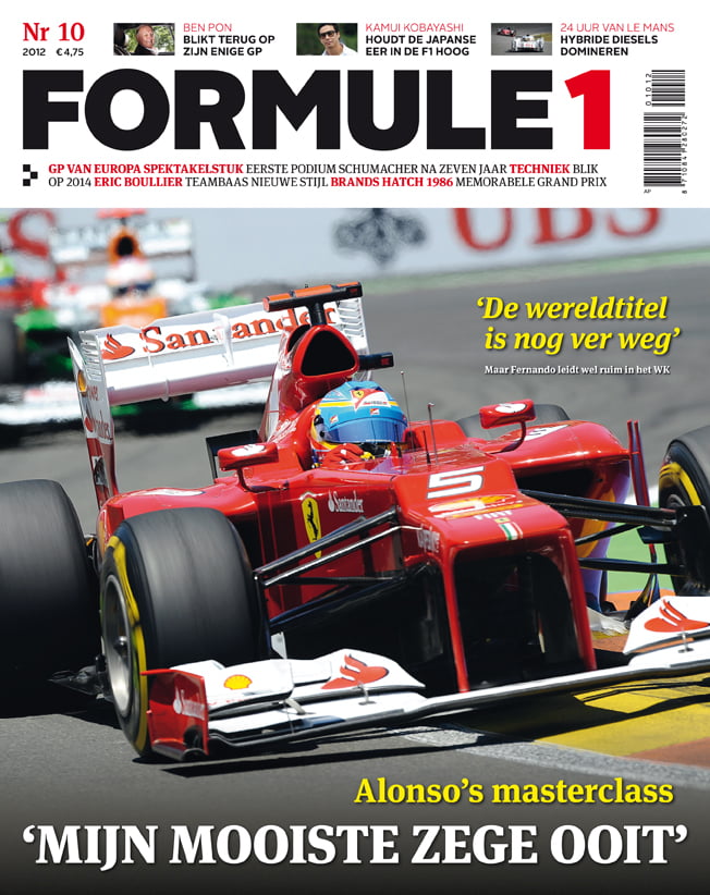 Formule 1 nr. 10 is uit!