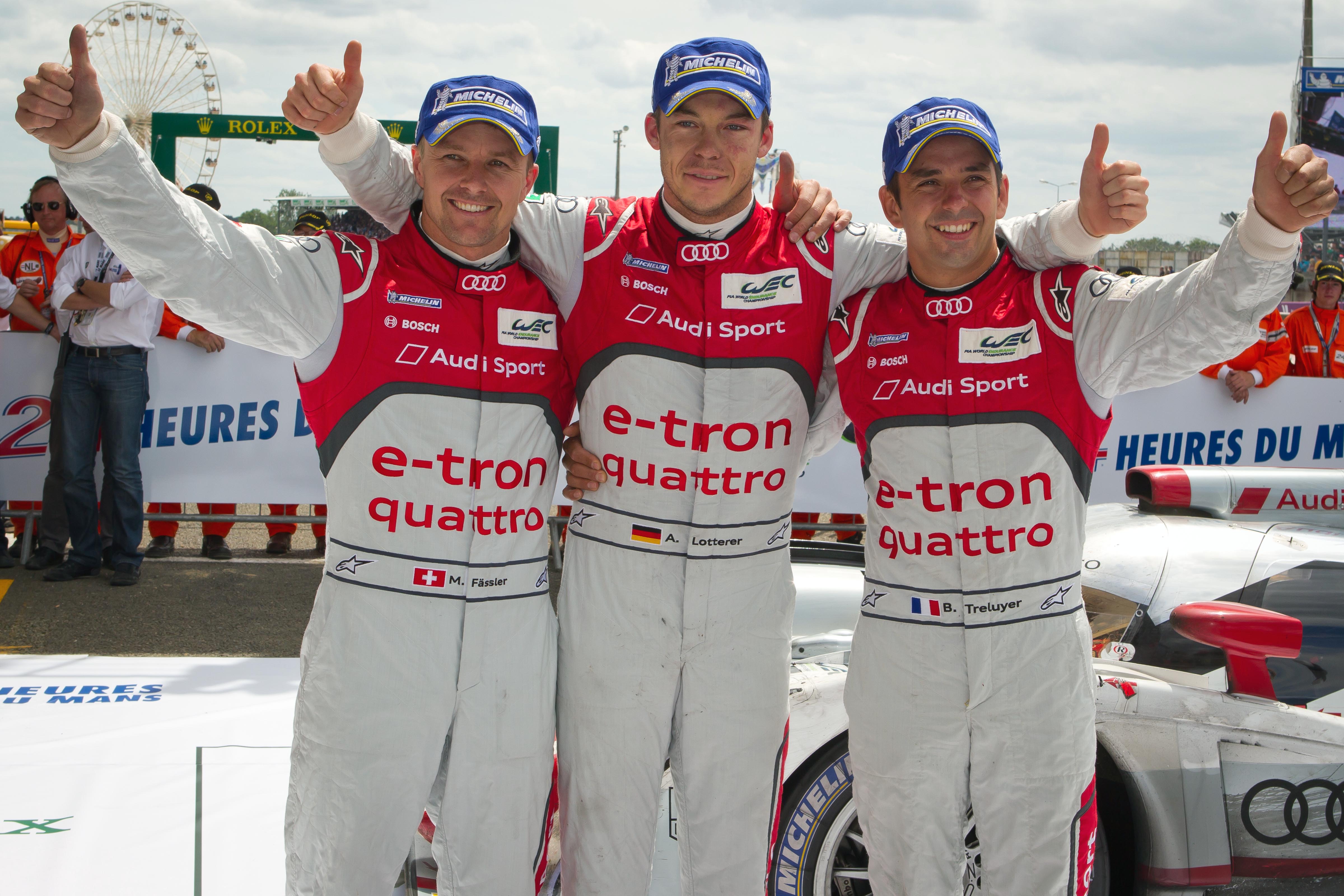 Clean sweep voor Audi op Le Mans