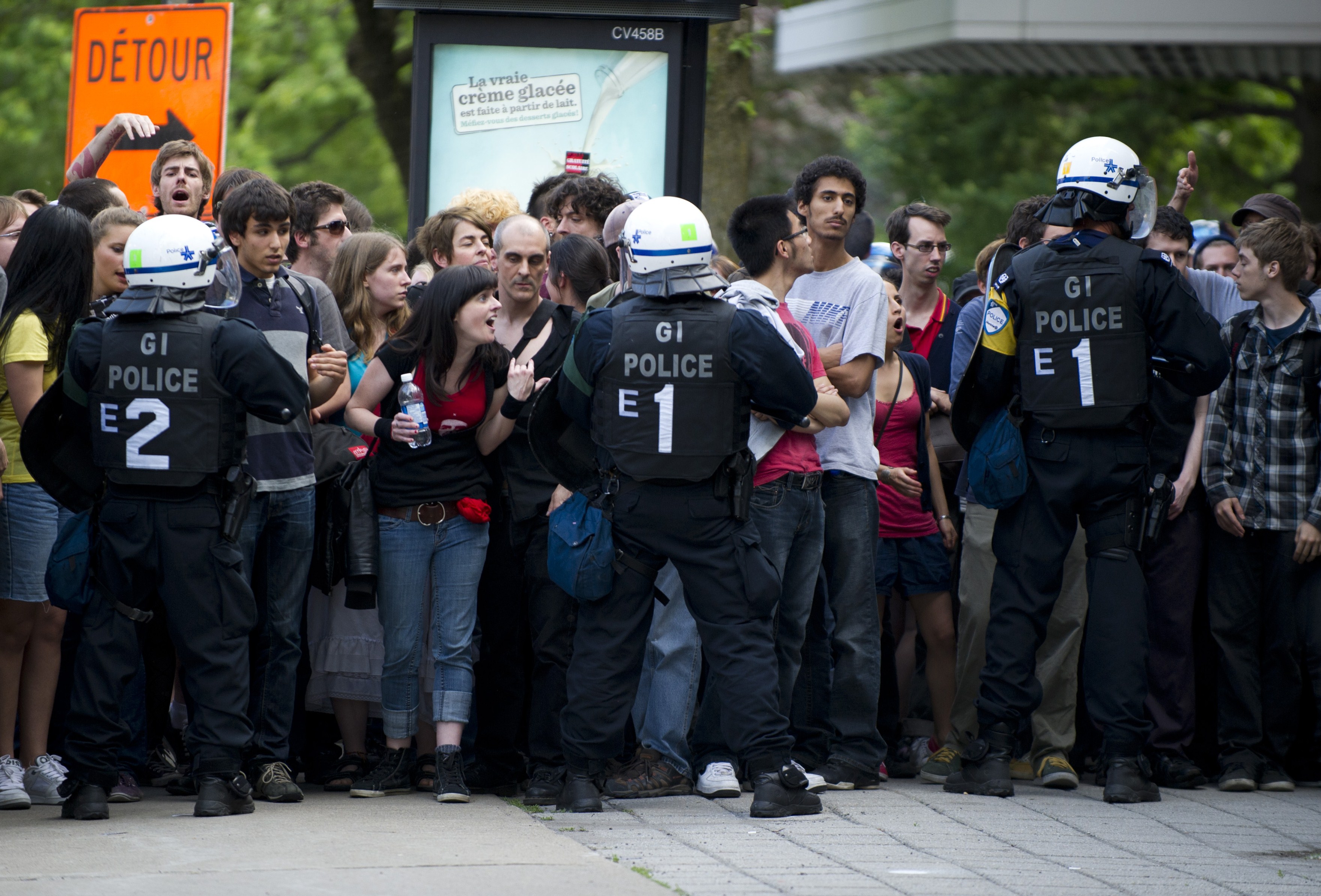 Rellen bij studentenprotest in Montreal