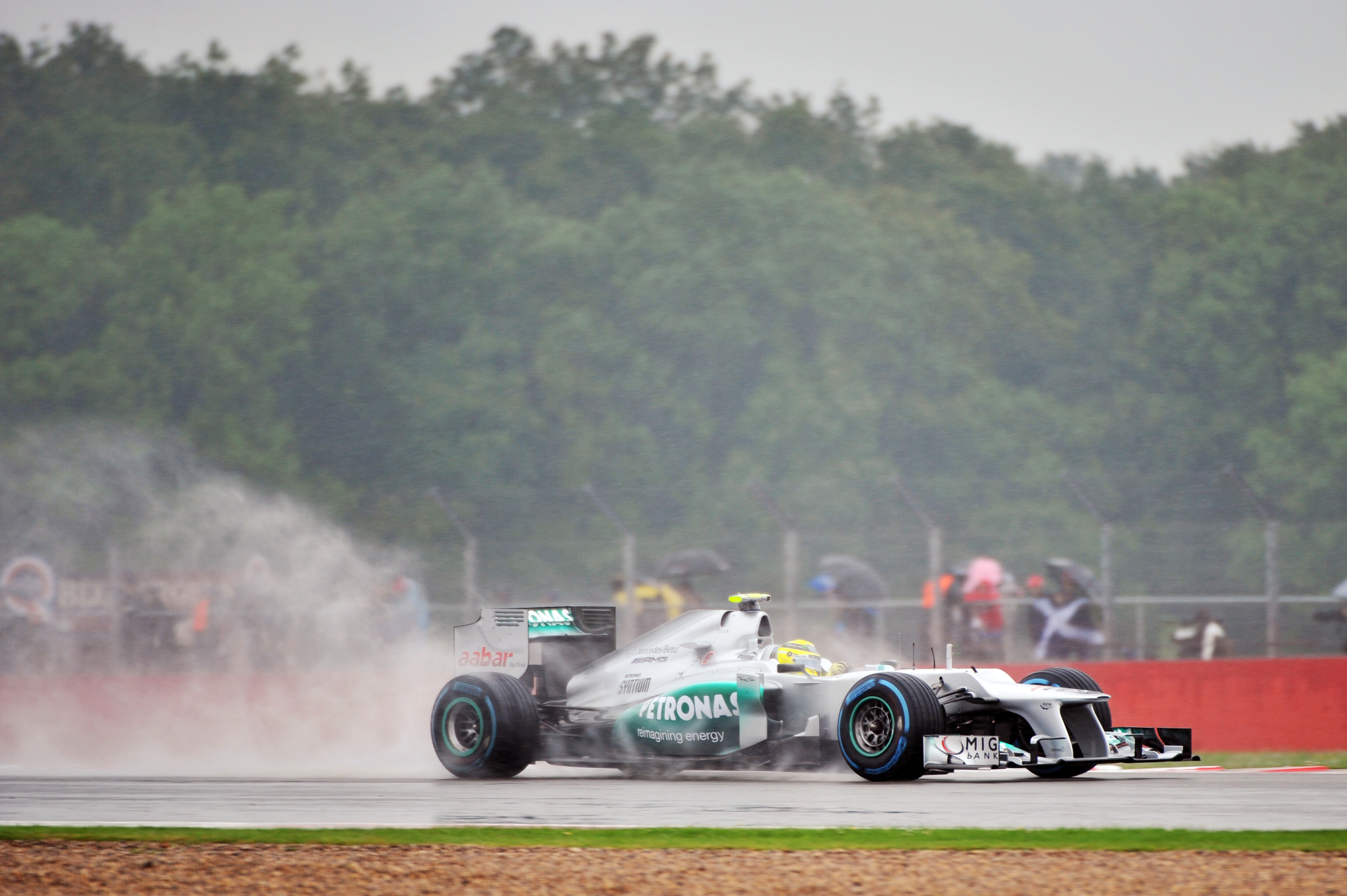 Rosberg: ‘Van mij mag het blijven regenen’