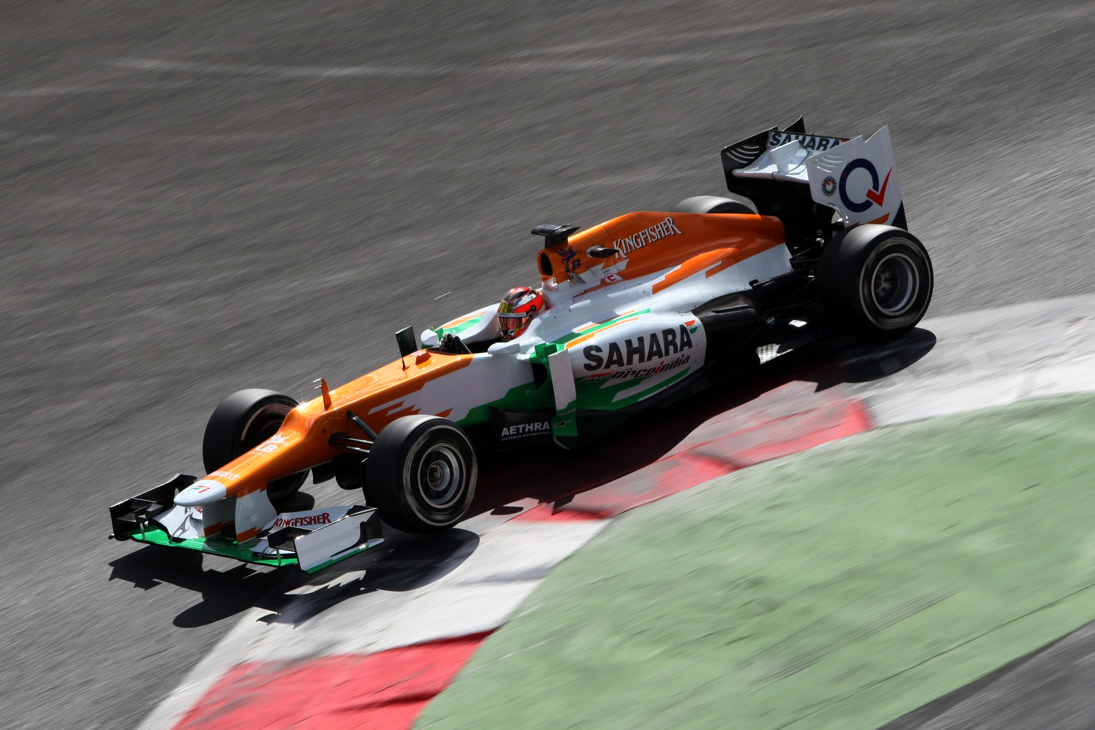 Bianchi mikt op racestoeltje bij Force India