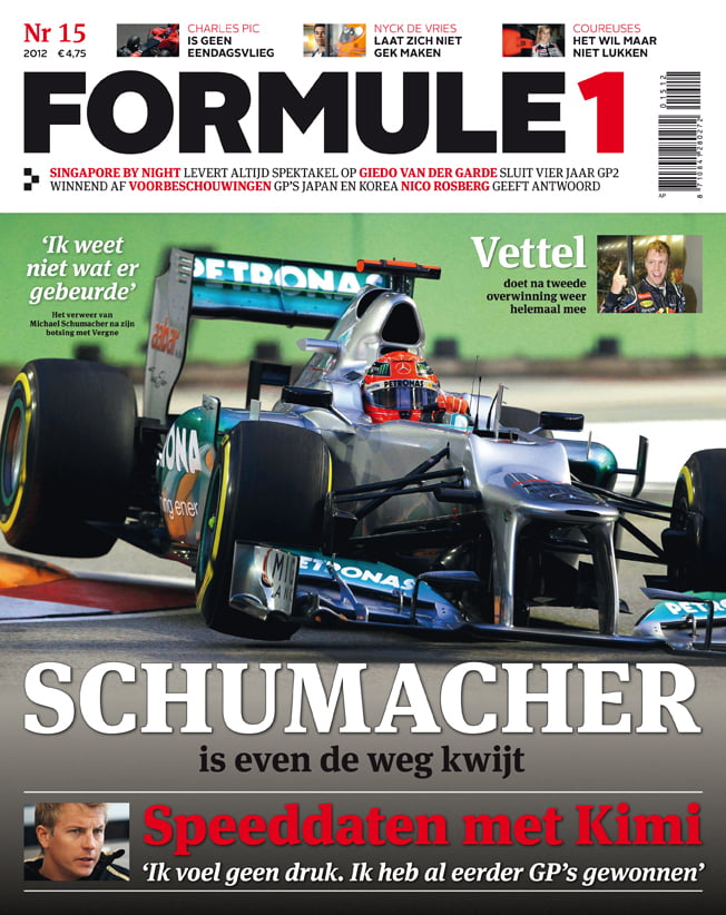 Formule 1 nr 15 is uit!