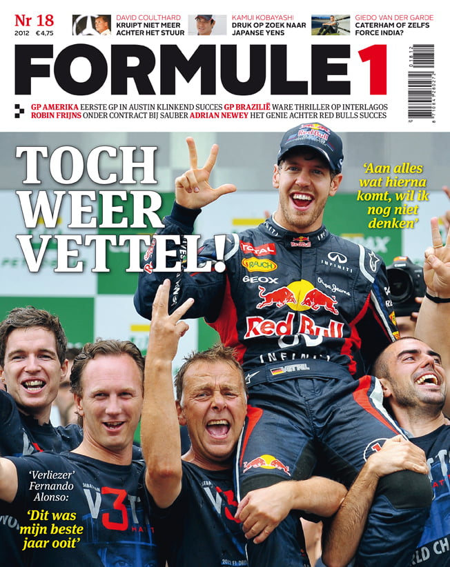 Formule 1 nr 18 is uit!