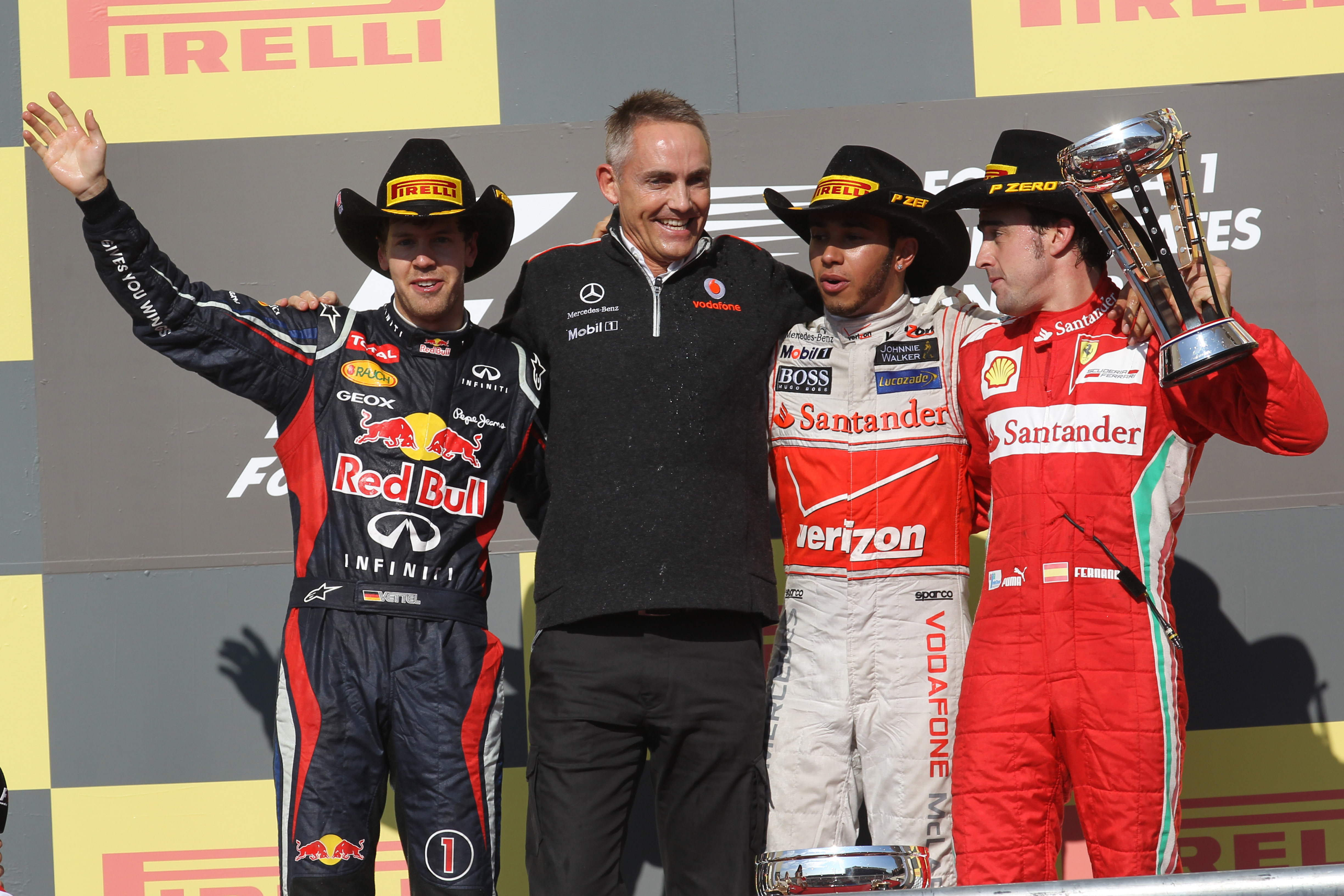 Race: Hamilton temt Vettels Red Bull in Texas