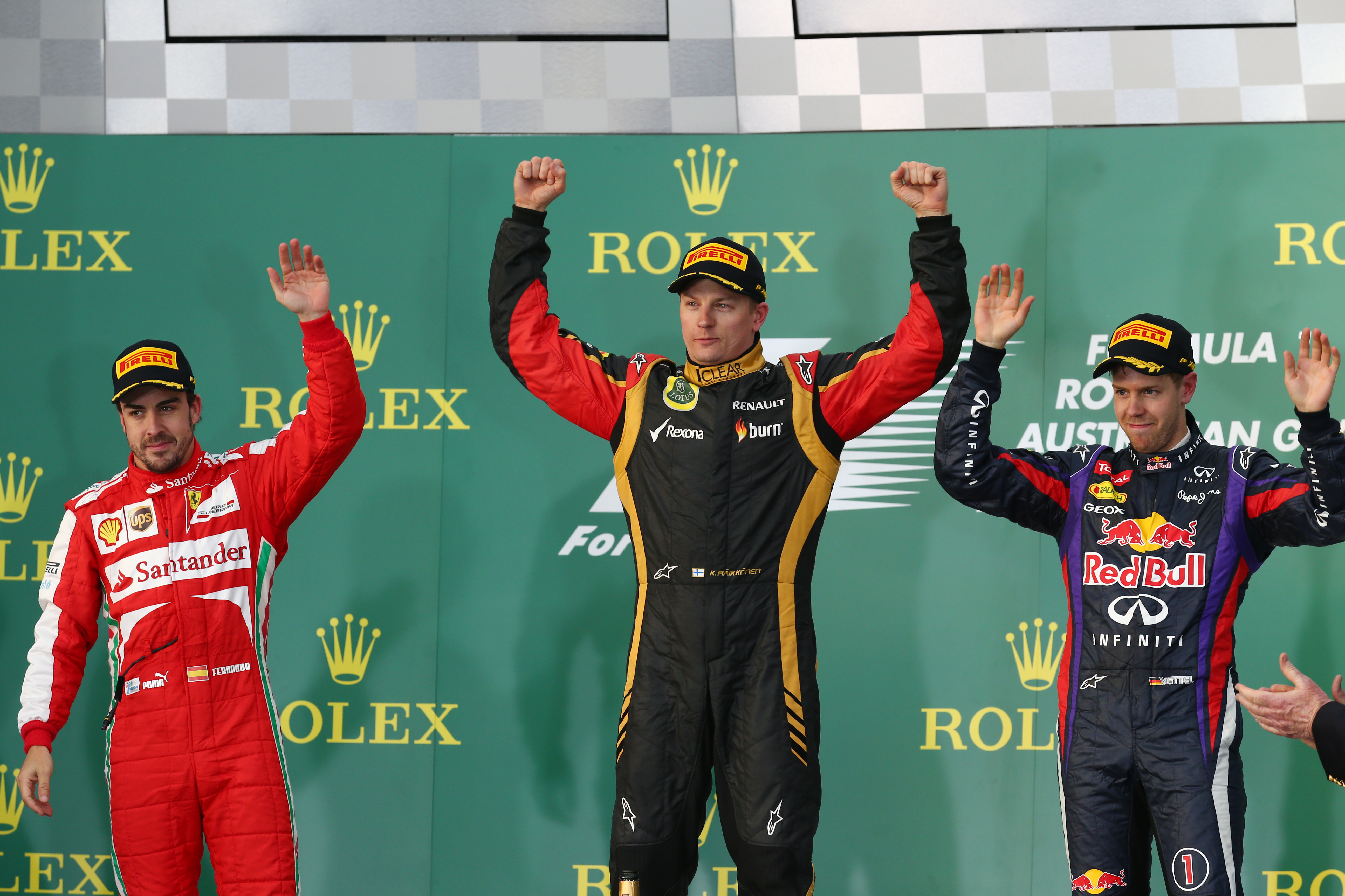 Race: Räikkönen raast naar de winst