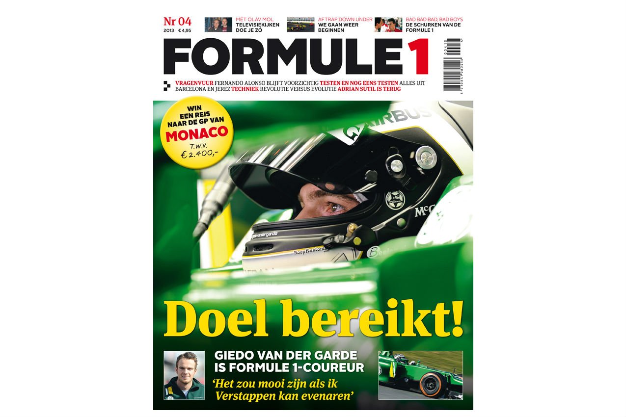 Formule 1 nr. 4 is uit!