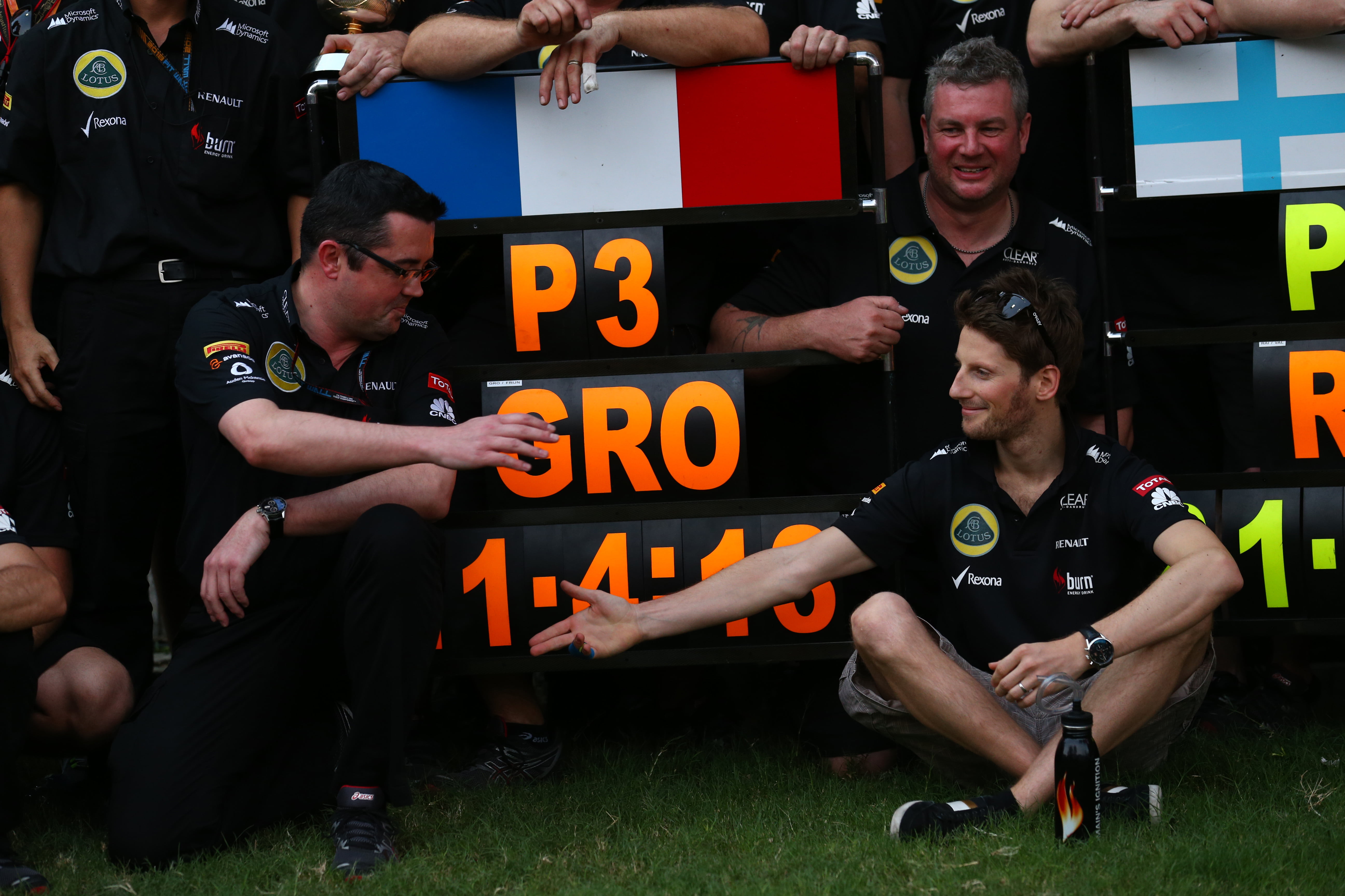 Boullier: ‘Podiumplek is opluchting voor Grosjean’