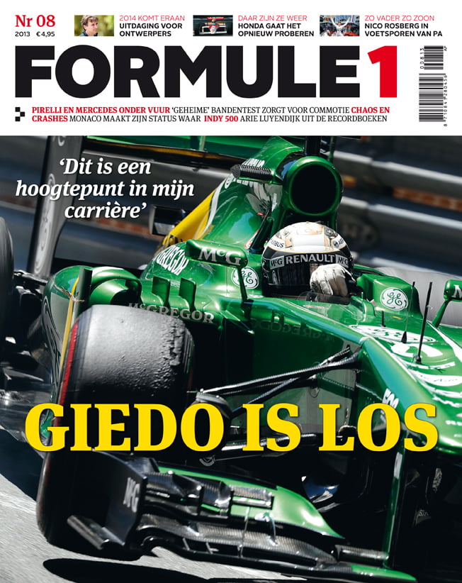 Formule 1 nr. 8 is uit!