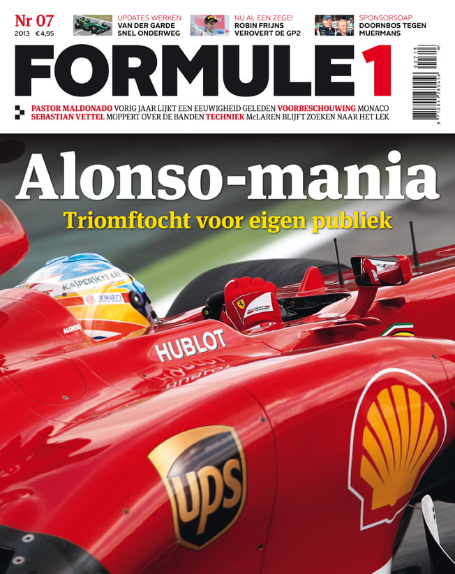 Formule 1 nr. 7 is uit!