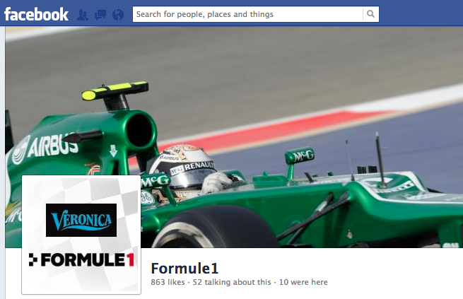 Formule1.nl ook actief op Facebook en Twitter