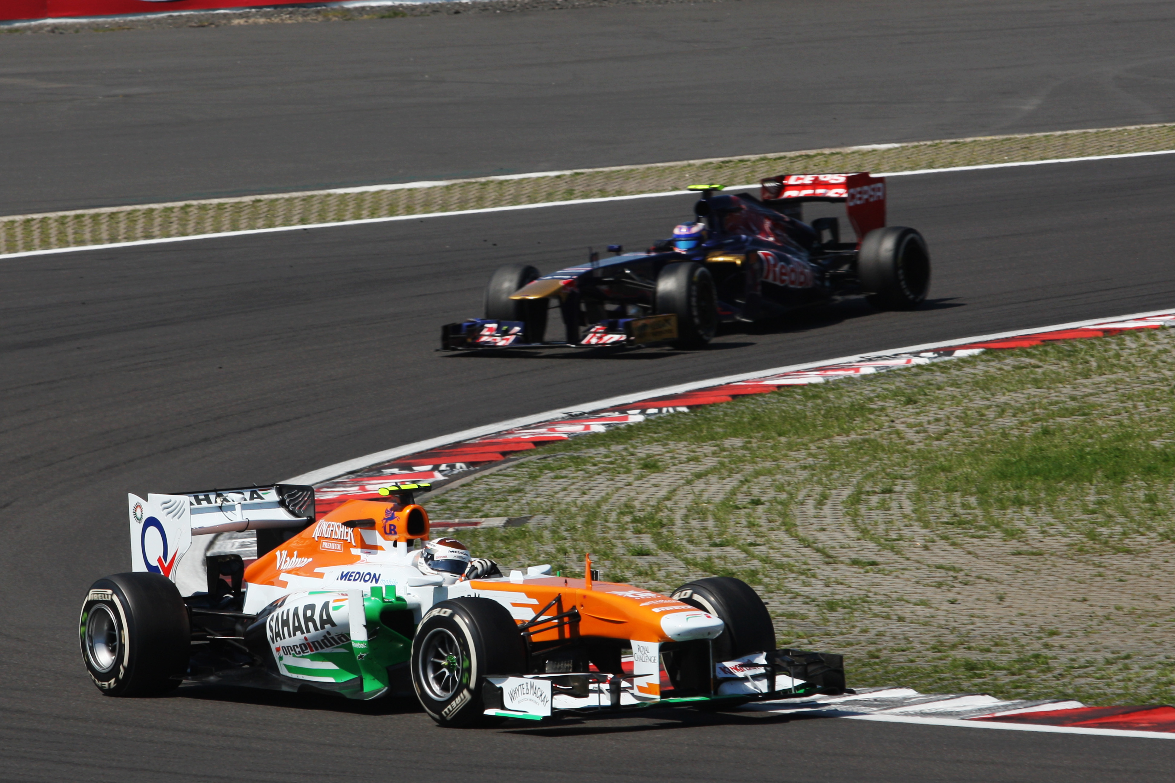 Force India valt buiten de punten