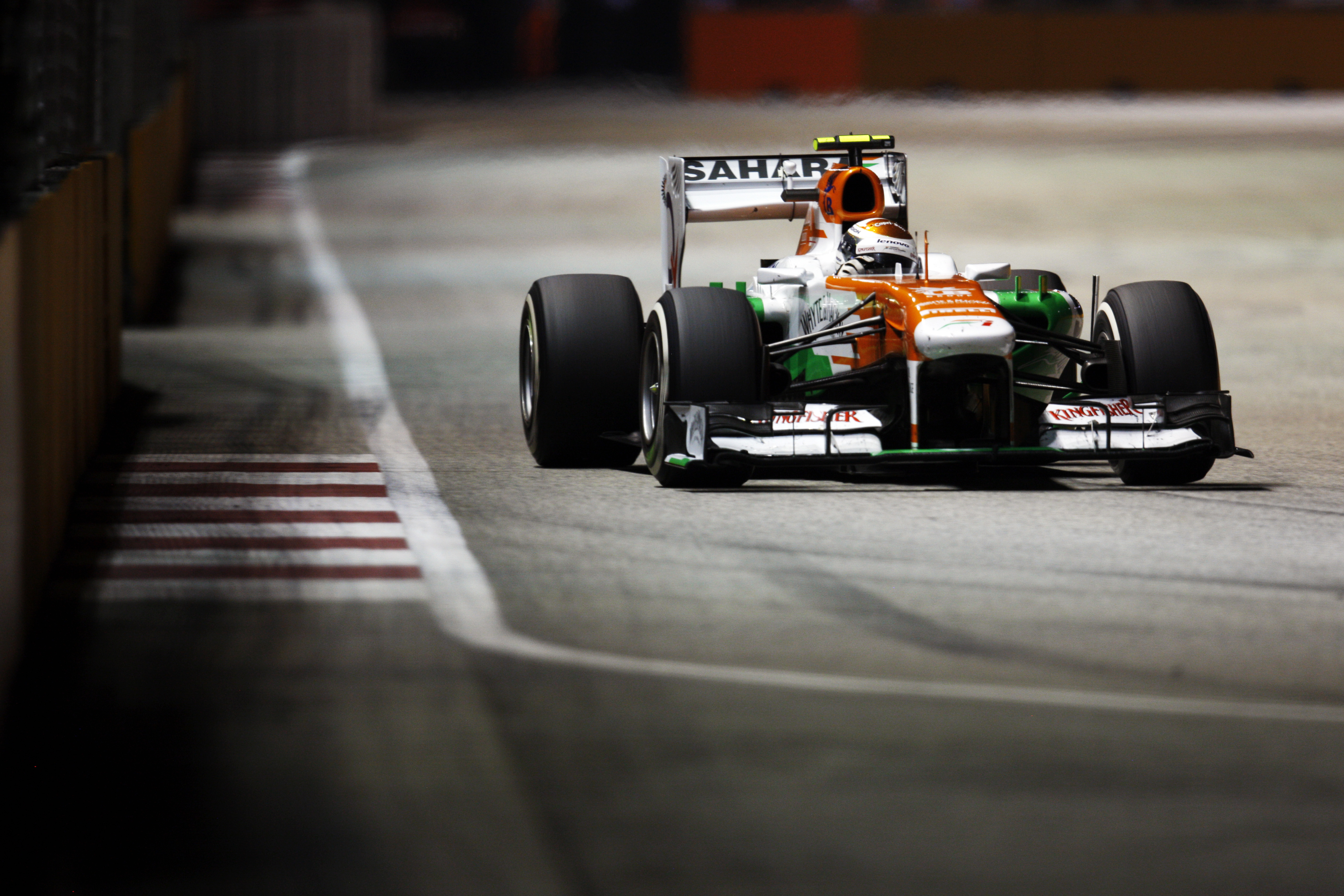 Force India pakt met wat geluk een puntje mee