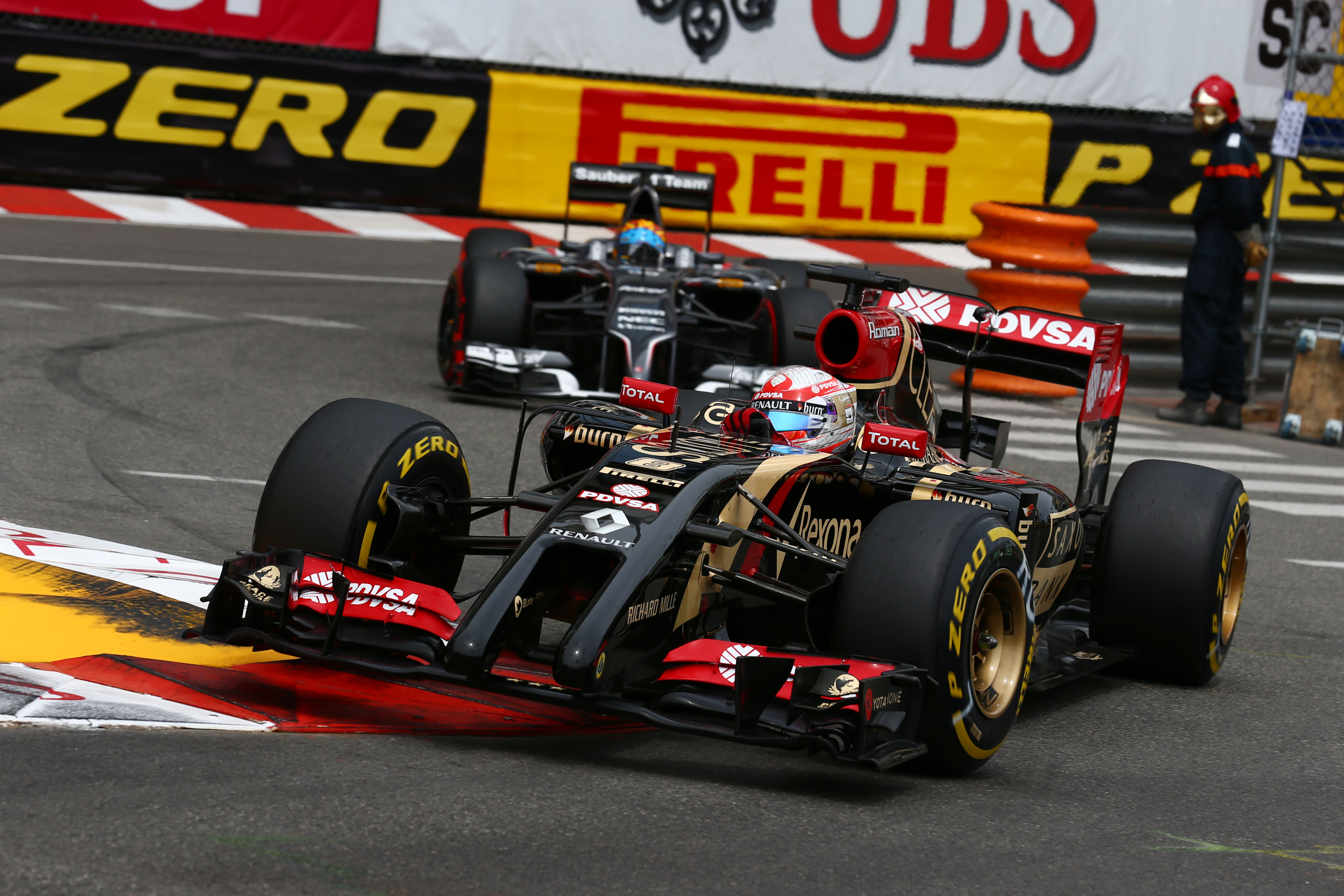 Grosjean finisht voor het eerst in Monaco