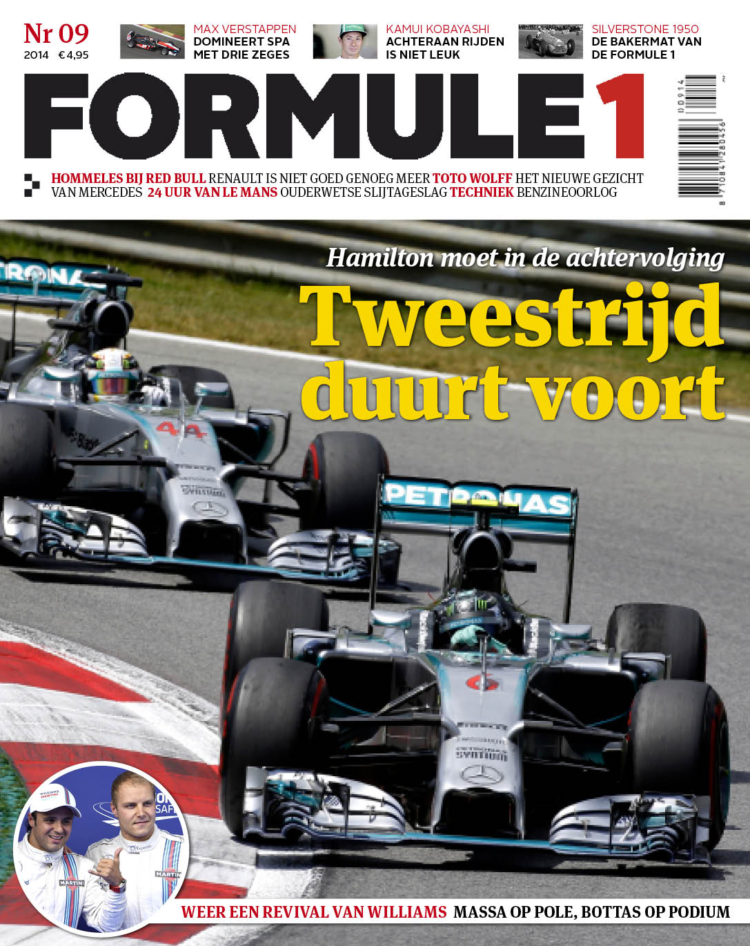 Formule 1 nr. 9 is uit!