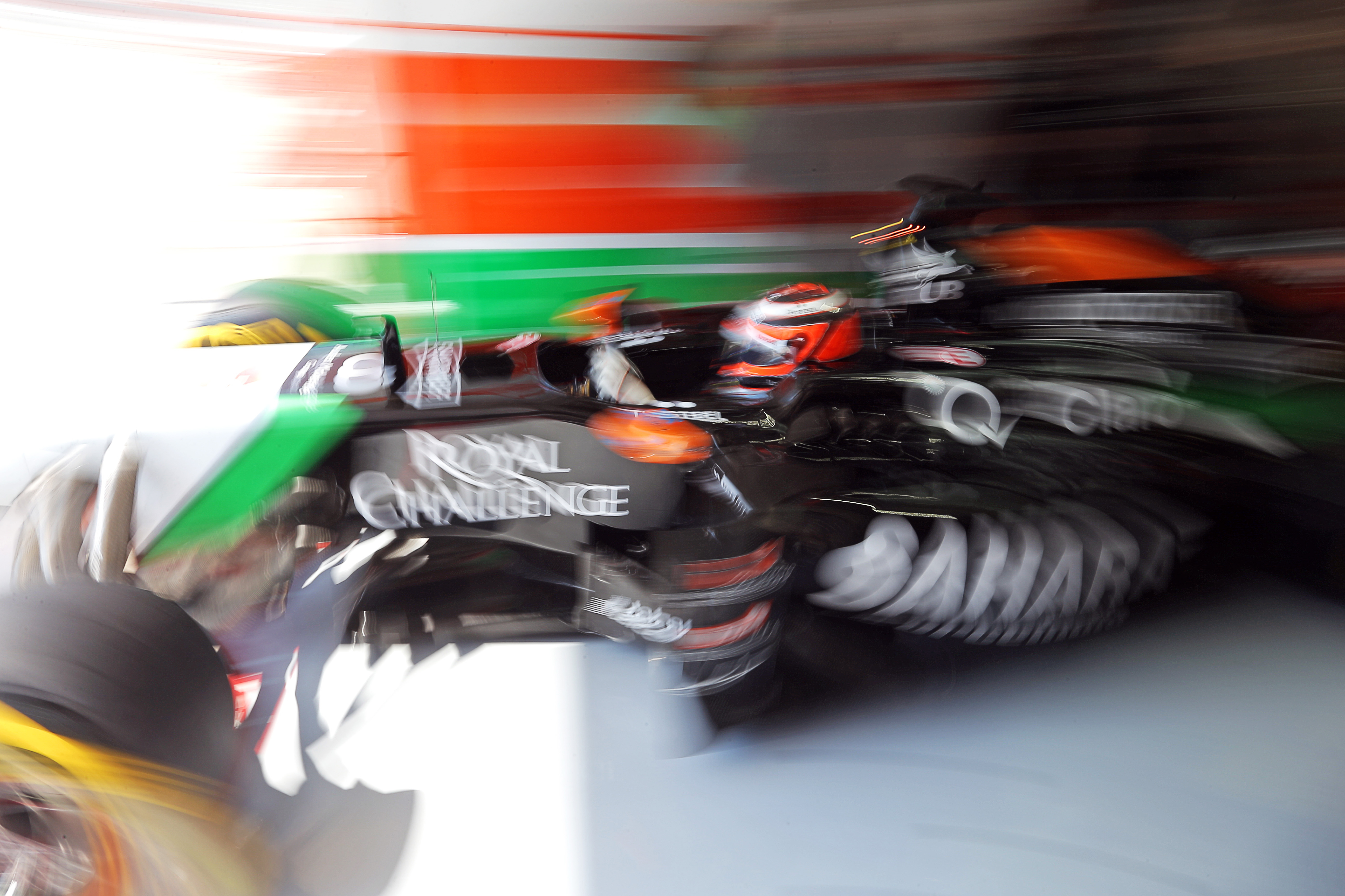 Force India mist nog snelheid over één ronde