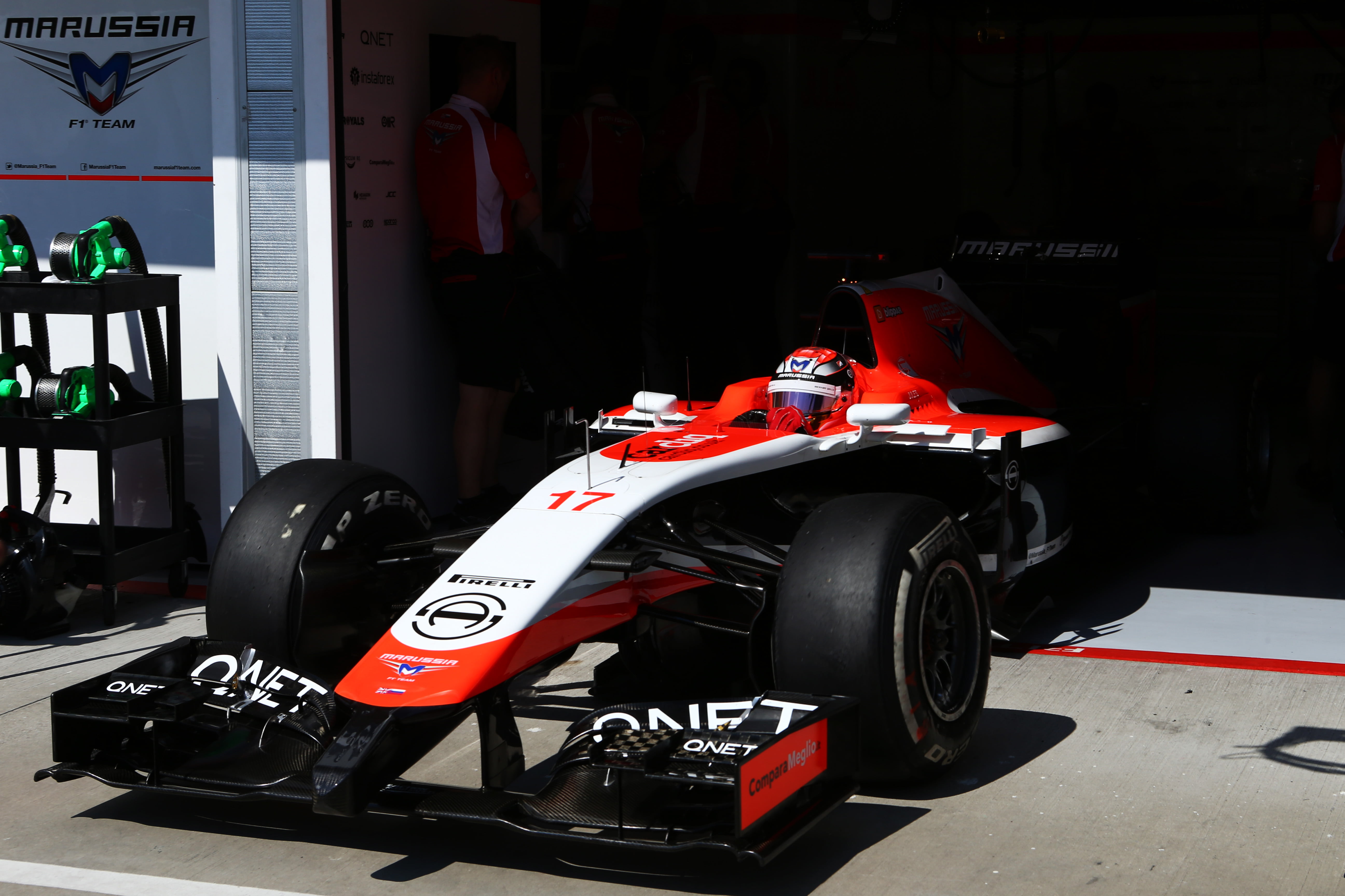 Marussia komt moeizaam op gang