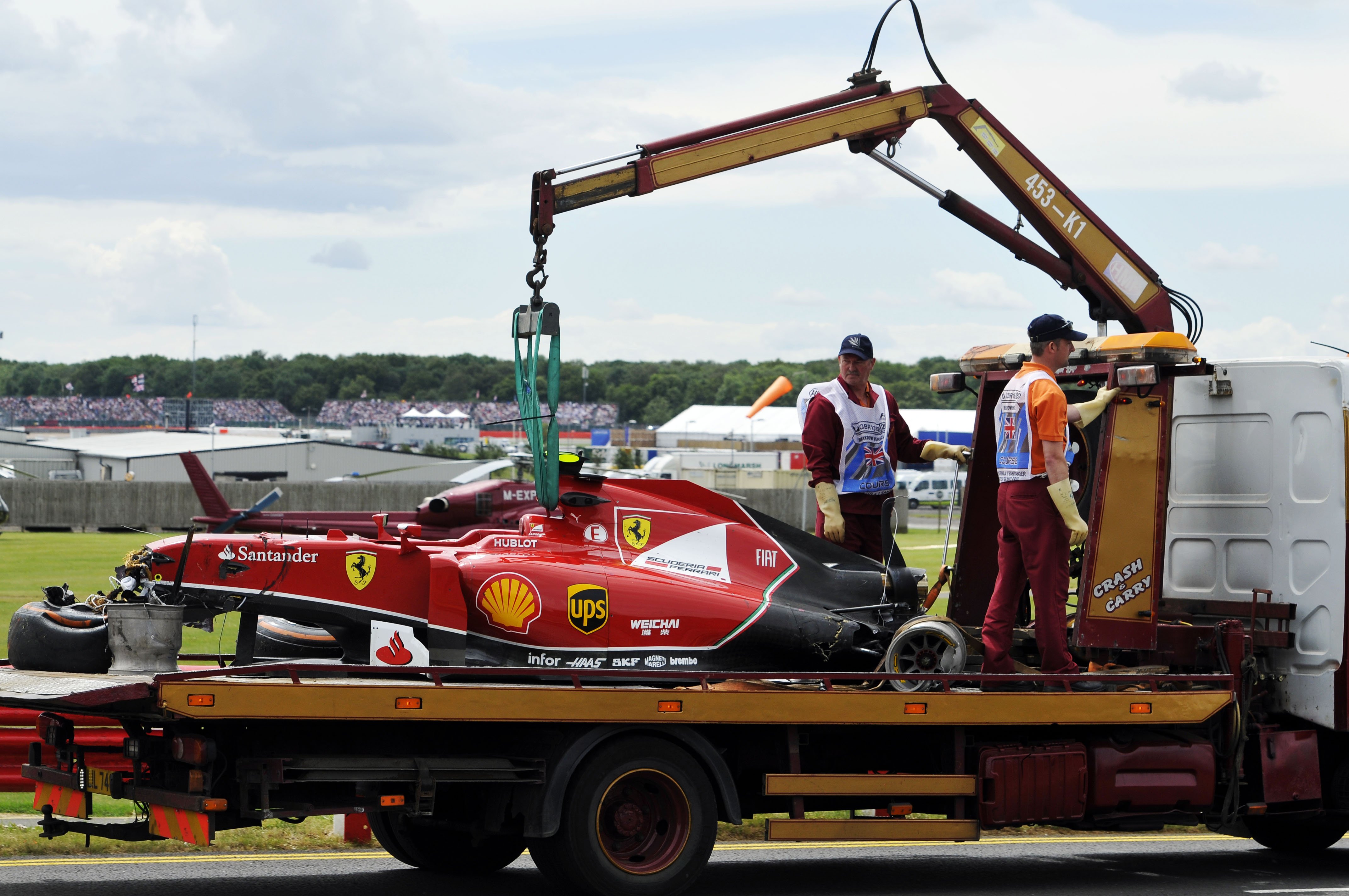 Räikkönen heeft geen last meer van crash