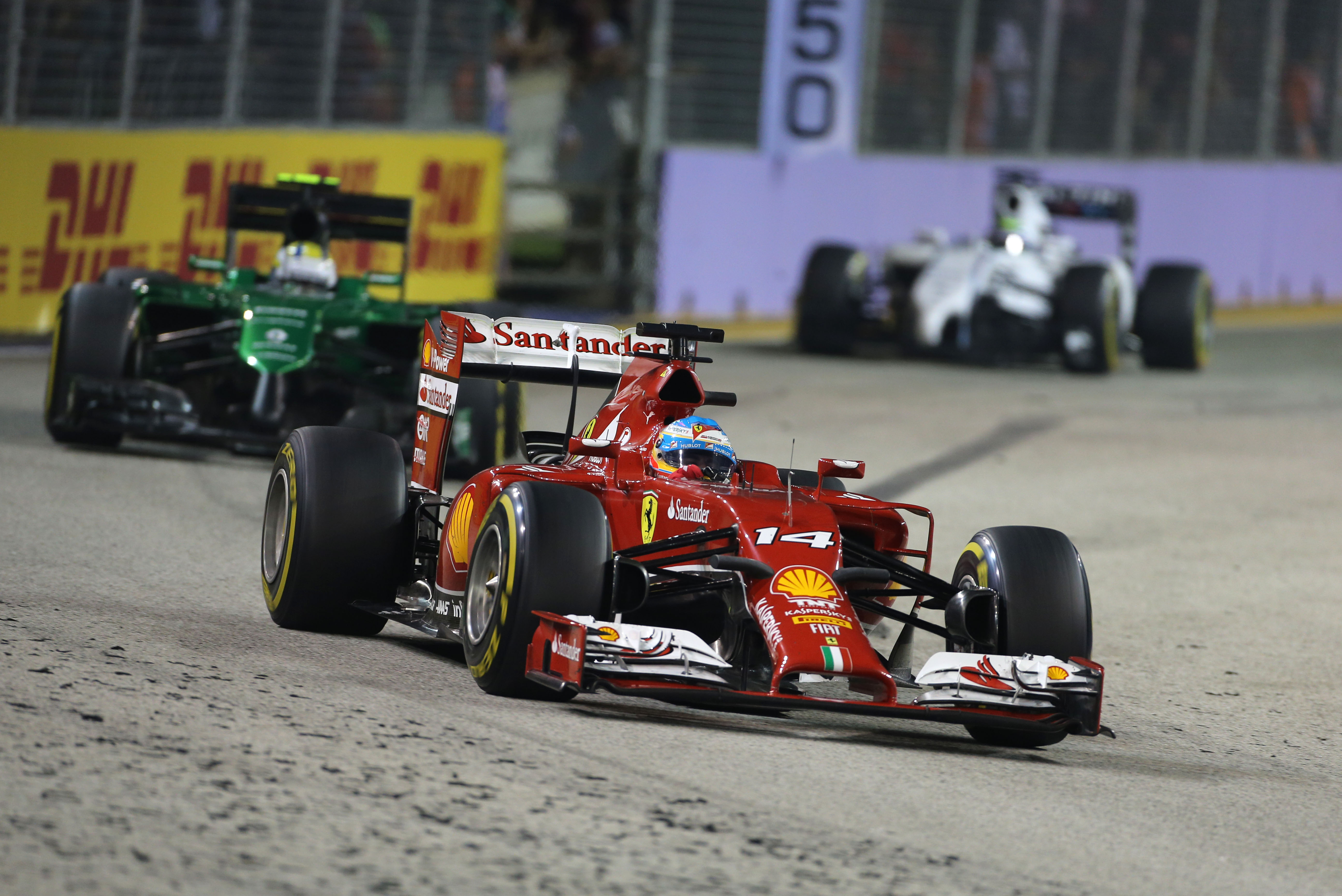 Ferrari haalt niet alles uit de race