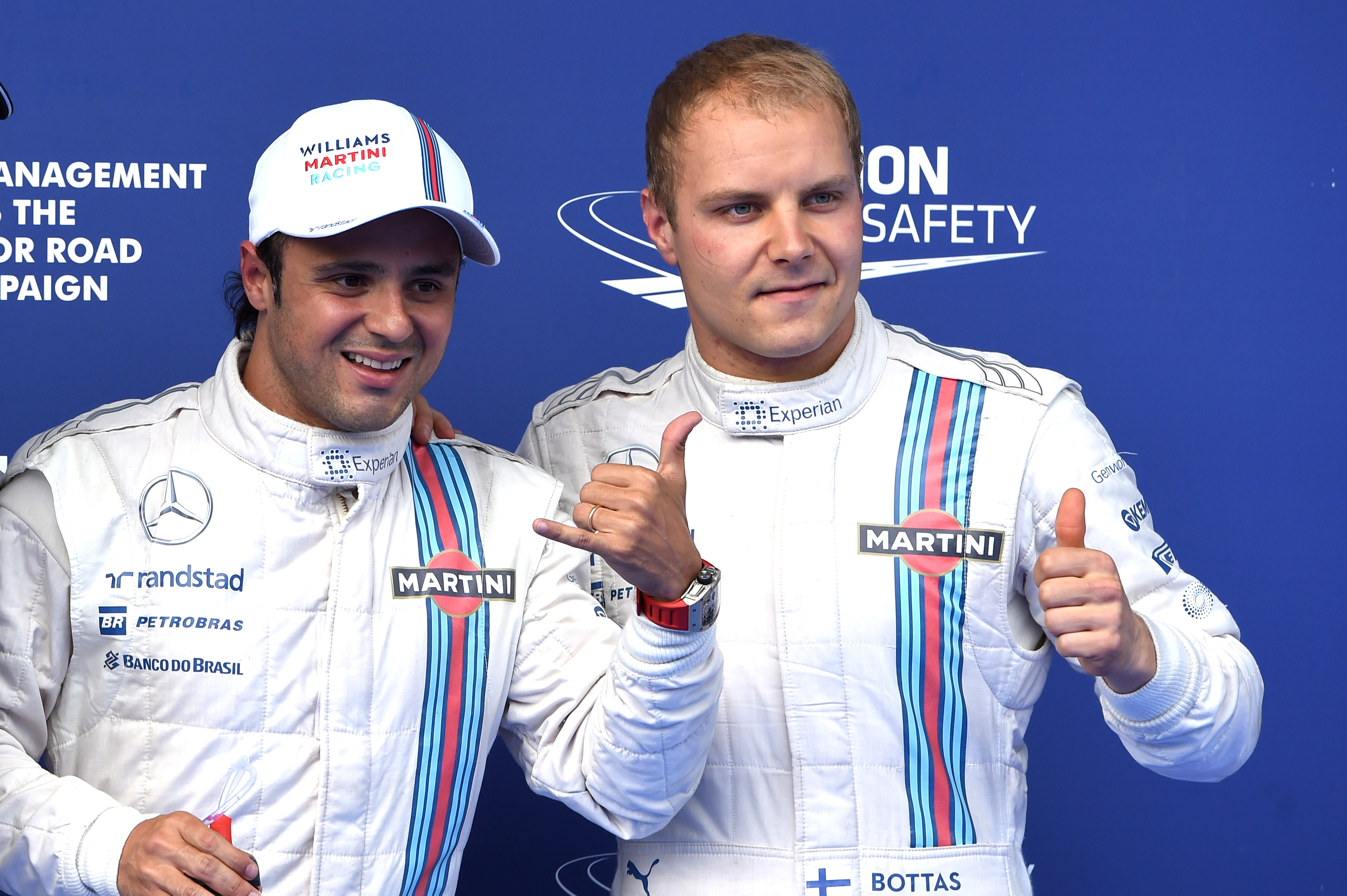 Bottas en Massa blijven in 2015 bij Williams