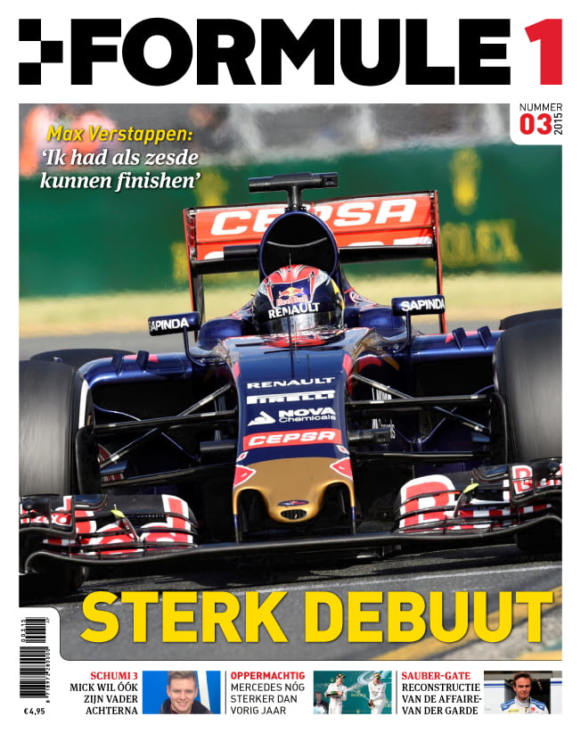 Formule 1 nr. 3 is uit!