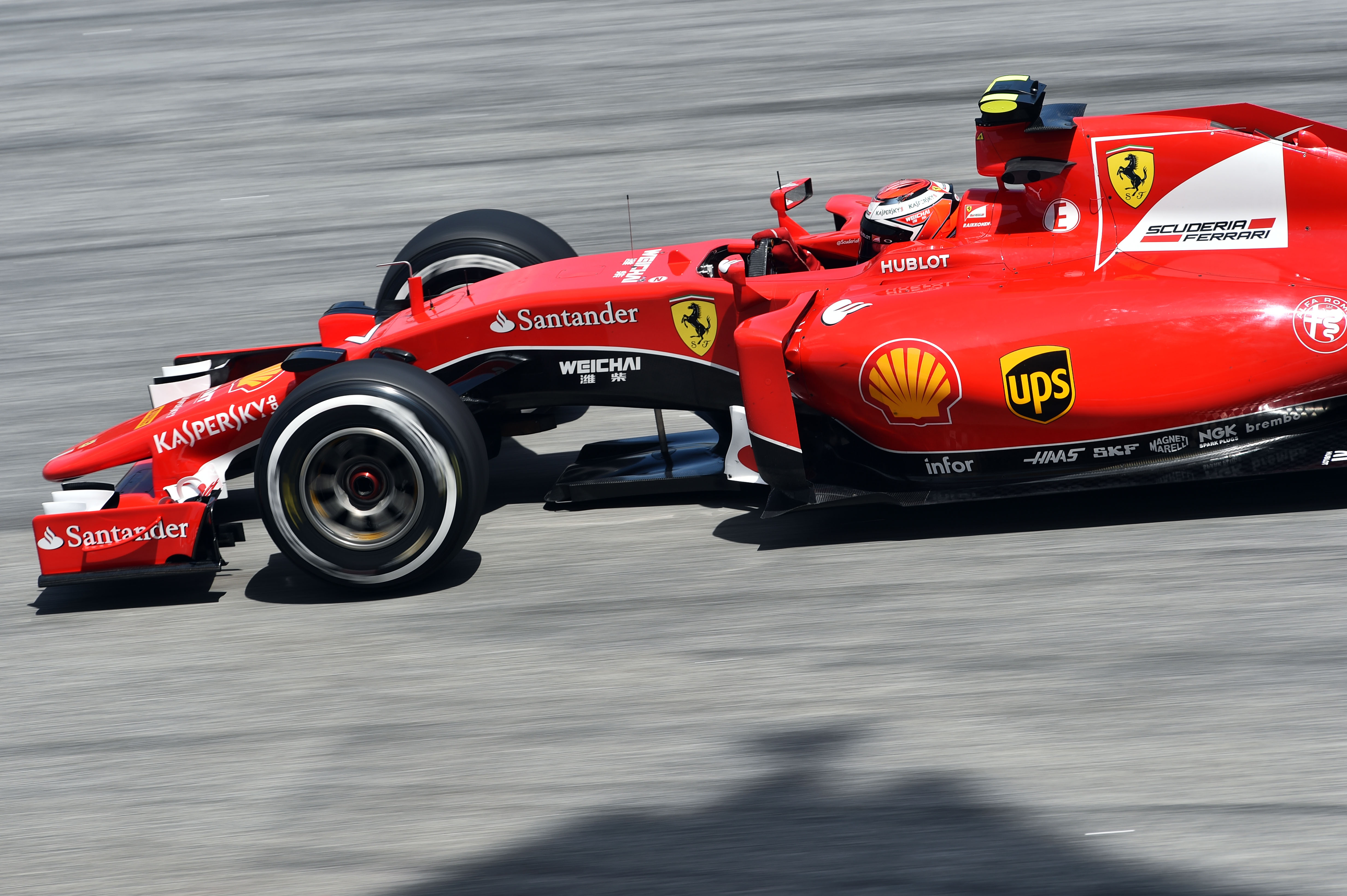 Ferrari staat er goed bij in Maleisië