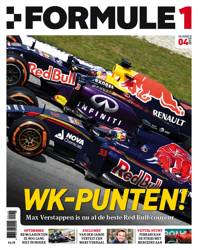 Formule 1 nr. 4 is uit!