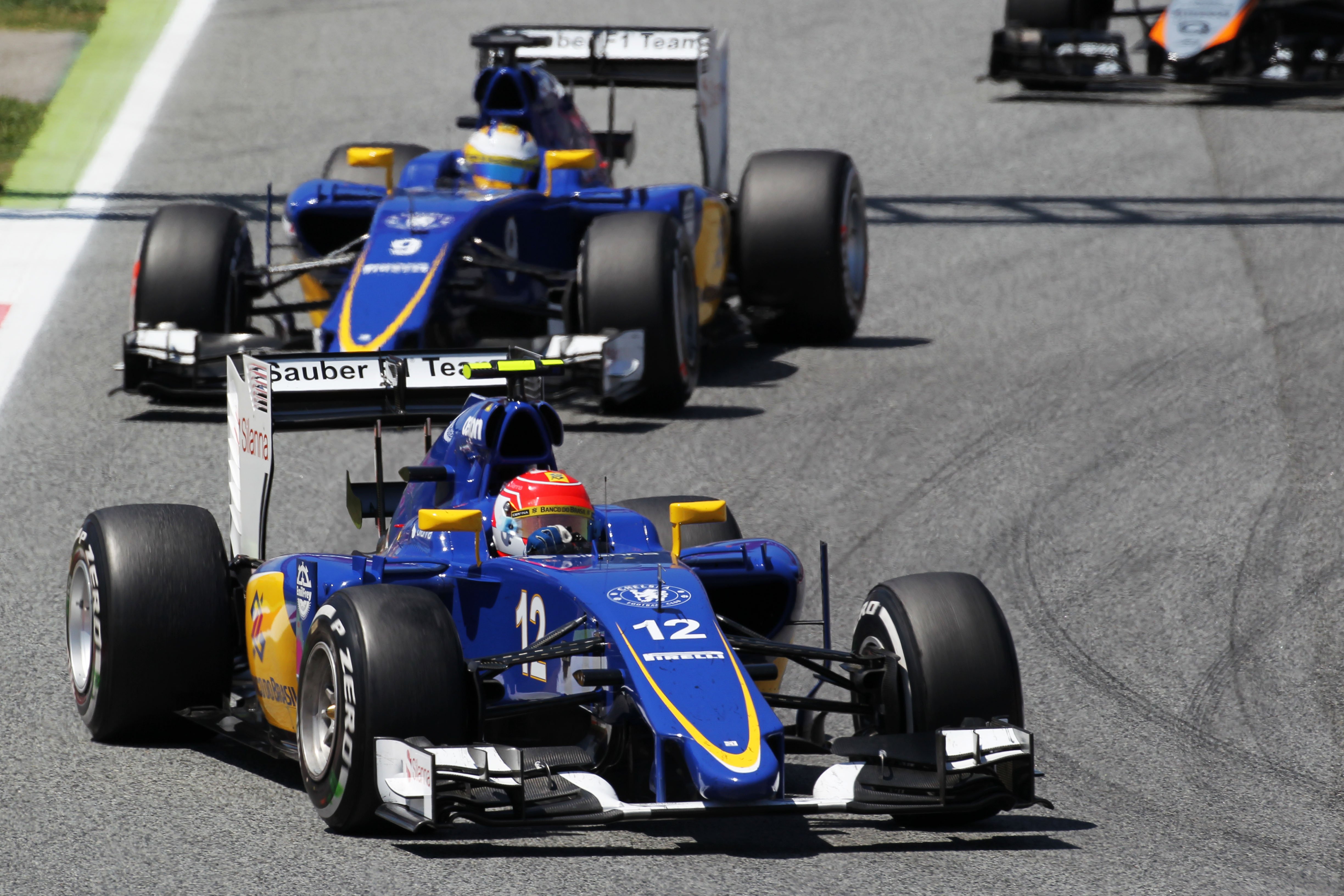 Sauber rijdt een onzichtbare race