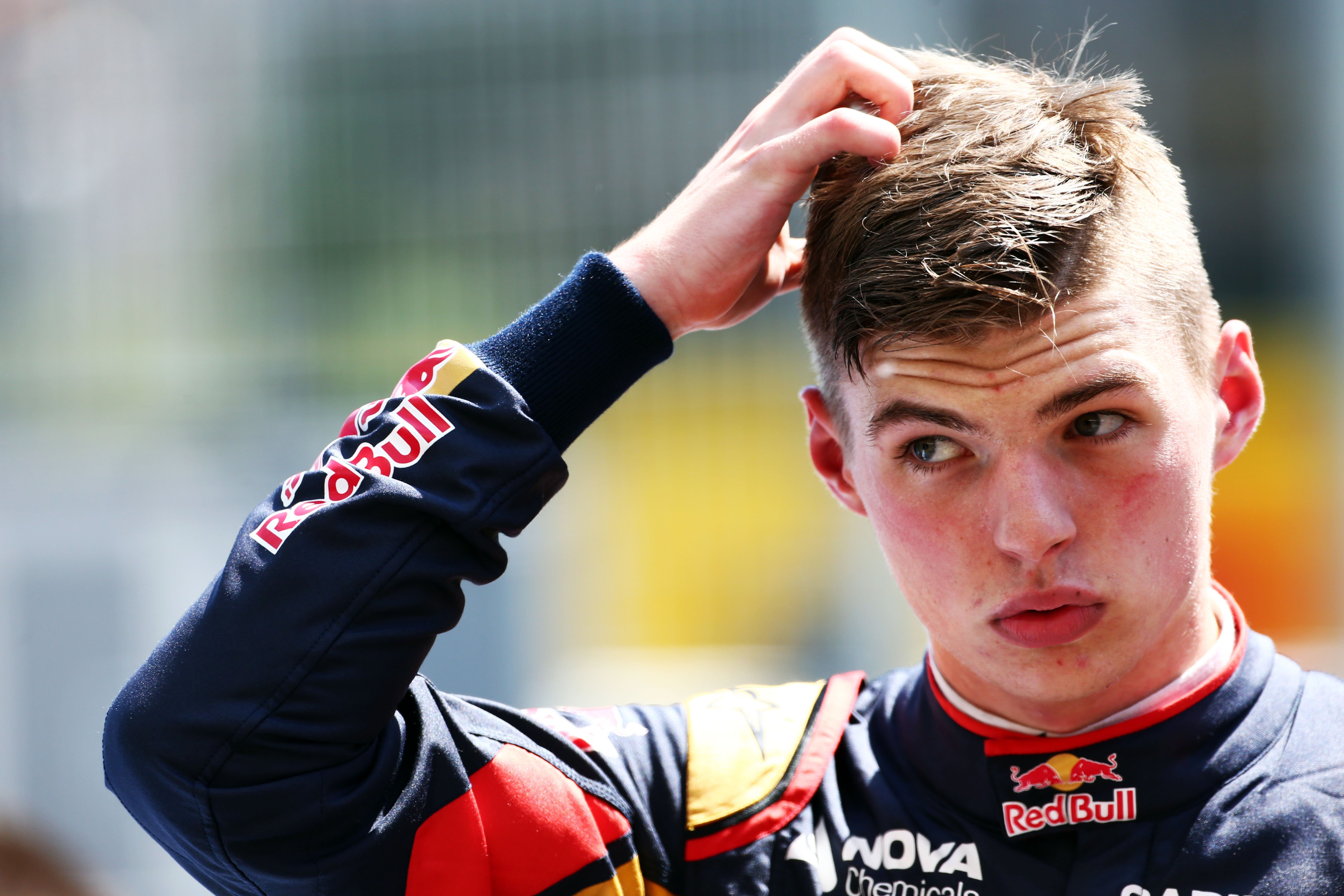 Verstappen voorzichtig in zeepkist