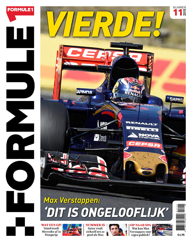 Formule 1 nr. 11 is uit!