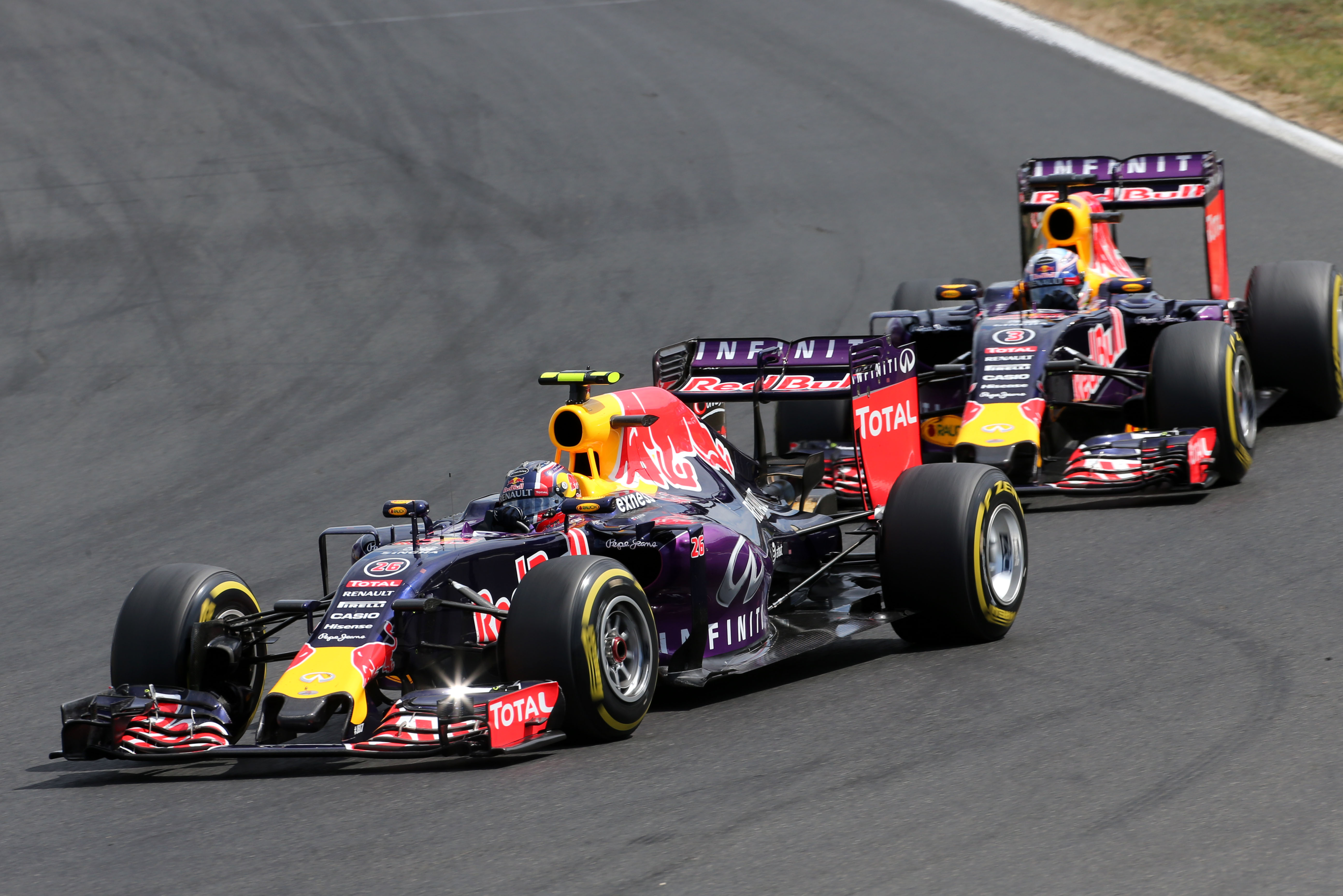 Red Bull-duo opgetogen met dubbele podiumfinish
