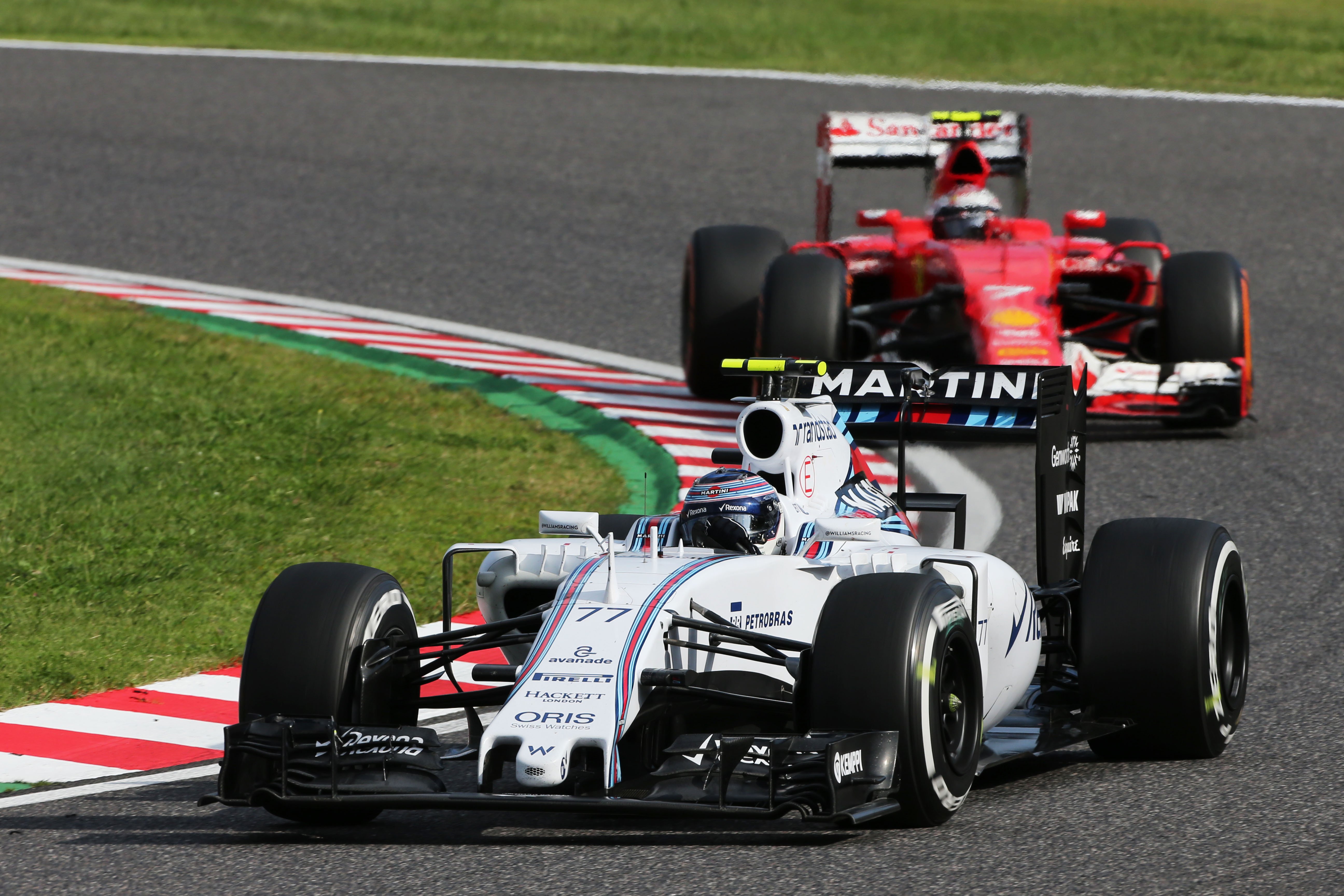 Williams grijpt naast het podium