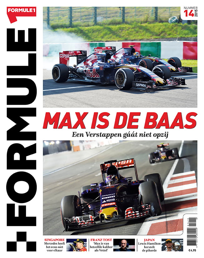 Formule 1 nr. 14 is uit!