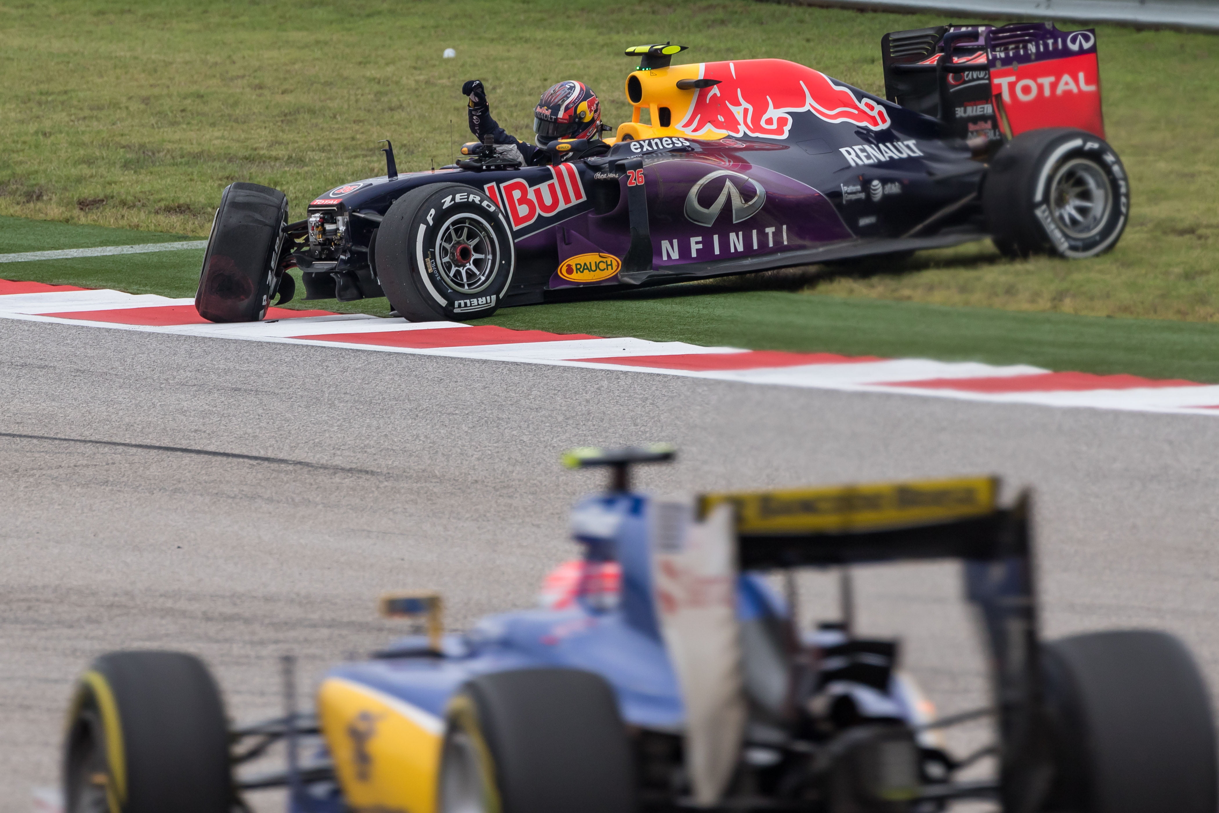 Race Red Bull loopt uit op een sof