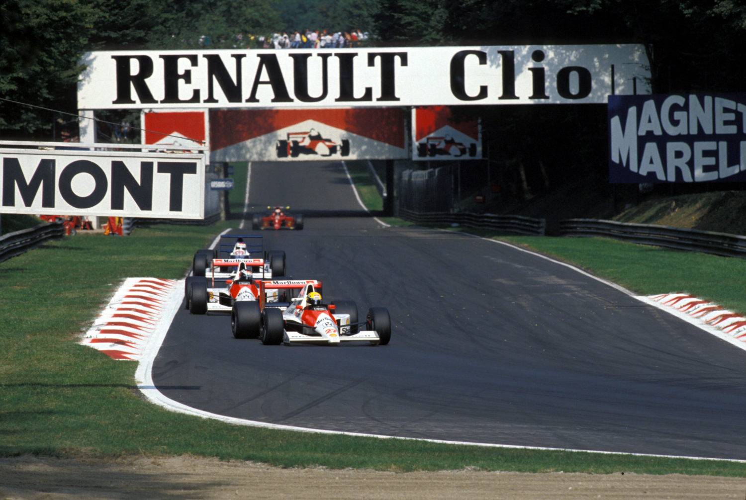 Ayrton Senna op de Italian GP in Monza