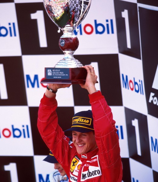 Winner Michael Schumacher(GER) Ferrari F310 Belgian Grand Prix, Spa-Francorchamps, 25th August 1996