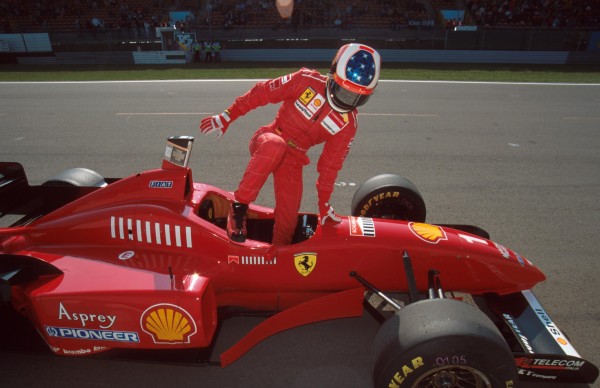 Michael Schumacher(GER) Ferrari F310, 2nd place European Grand Prix, Nurburgring, 28th April 1996