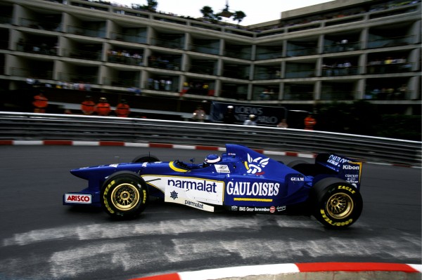 Olivier Panis (FRA) Ligier JS43 came from fourteenth on the grid to take his first ever GP victory. Monaco Grand Prix, Rd 6, Monte Carlo, Monaco, 19 May 1996.