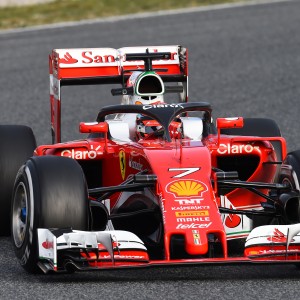 Kimi Raikkonen (FIN) Ferrari SF16-H with halo at Formula One Testing, Day Three, Barcelona, Spain, Thursday 3 March 2016.